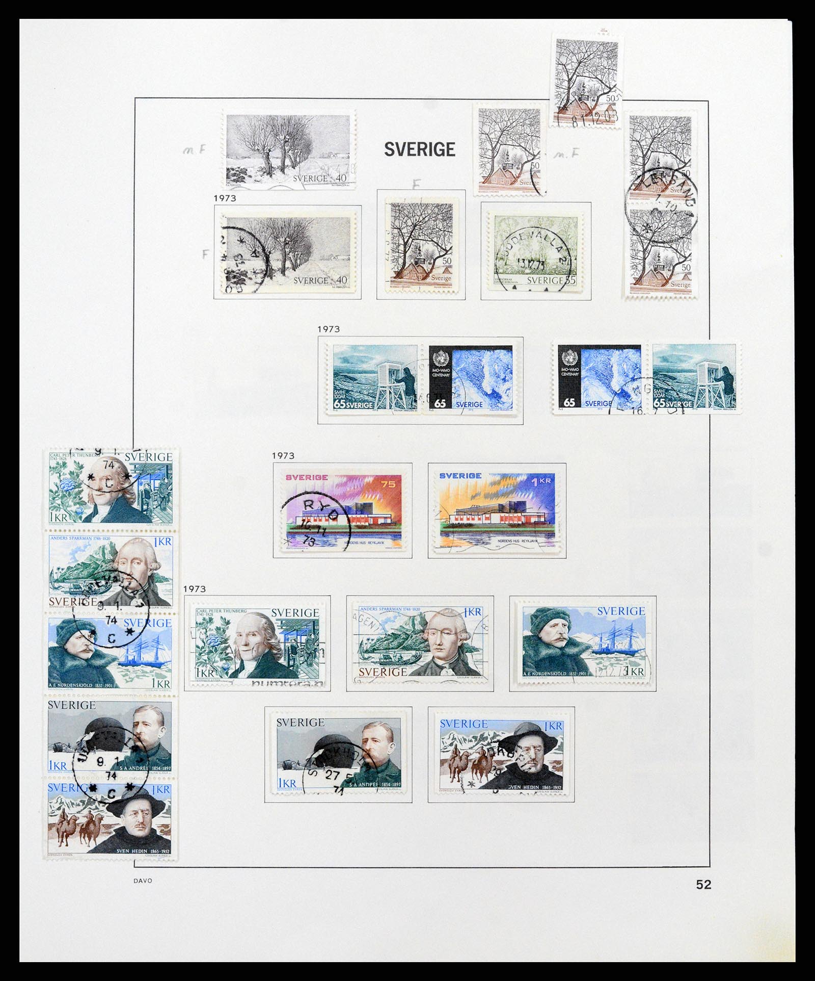 37414 090 - Postzegelverzameling 37414 Zweden 1855-1997.