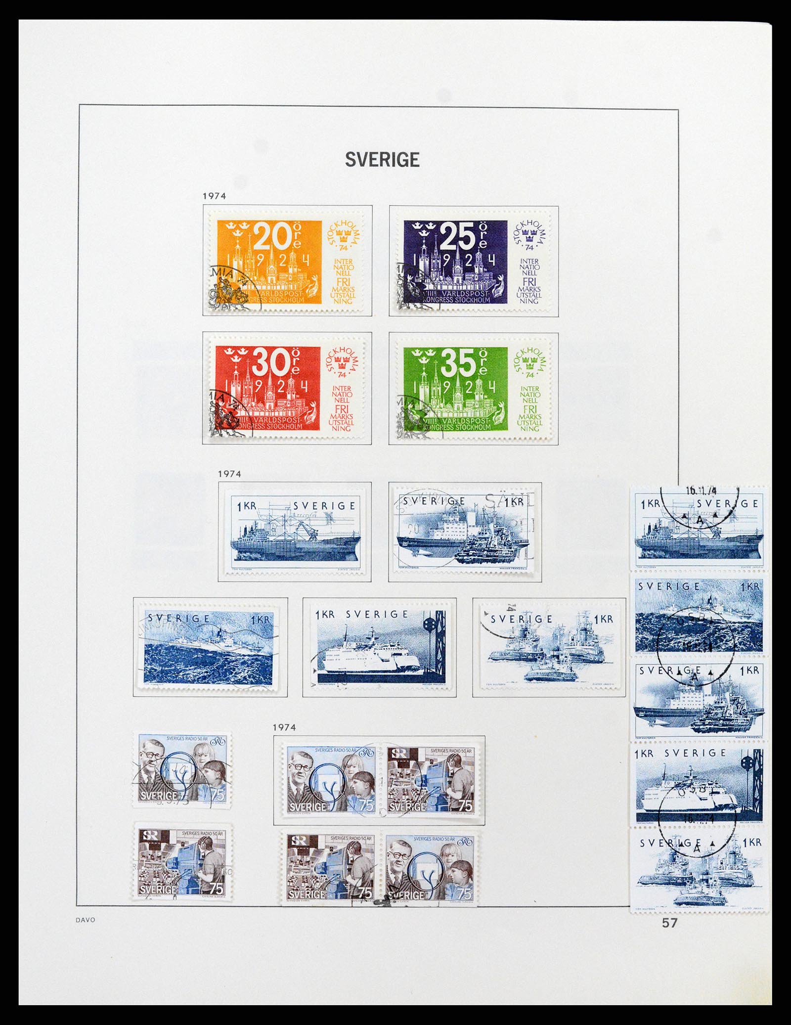 37414 096 - Postzegelverzameling 37414 Zweden 1855-1997.