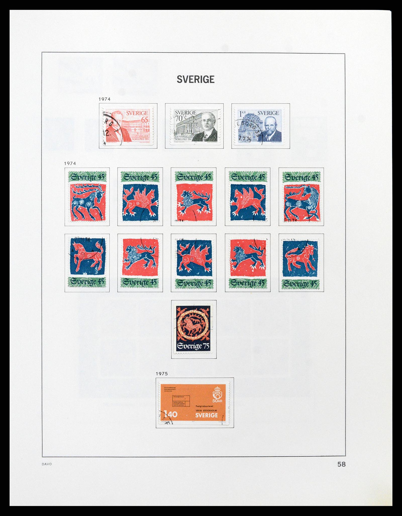 37414 097 - Postzegelverzameling 37414 Zweden 1855-1997.
