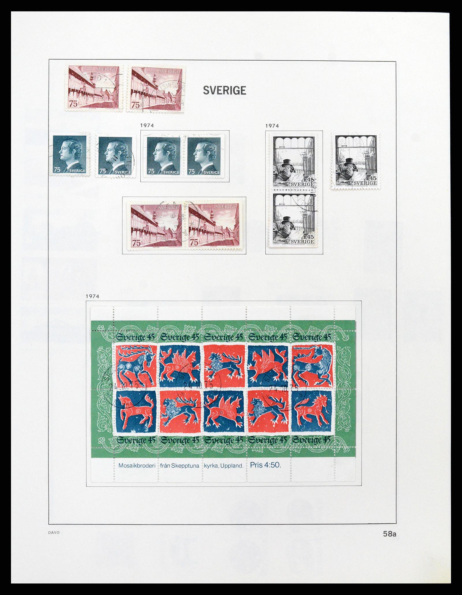 37414 098 - Postzegelverzameling 37414 Zweden 1855-1997.