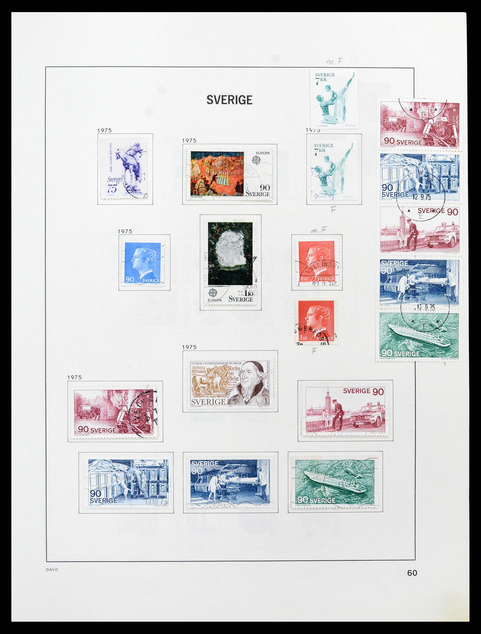 37414 100 - Postzegelverzameling 37414 Zweden 1855-1997.