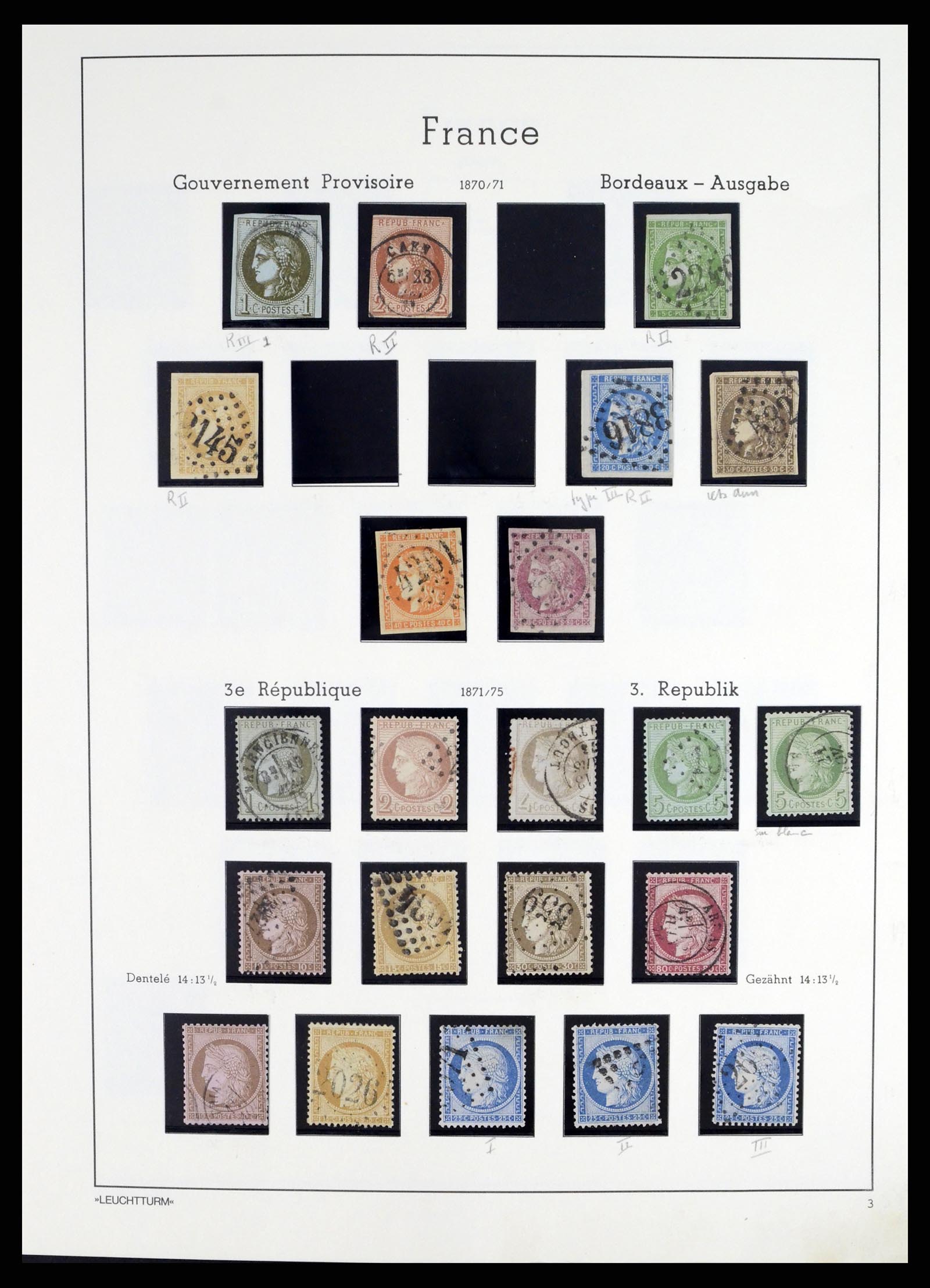 37415 003 - Postzegelverzameling 37415 Frankrijk 1849-2005.