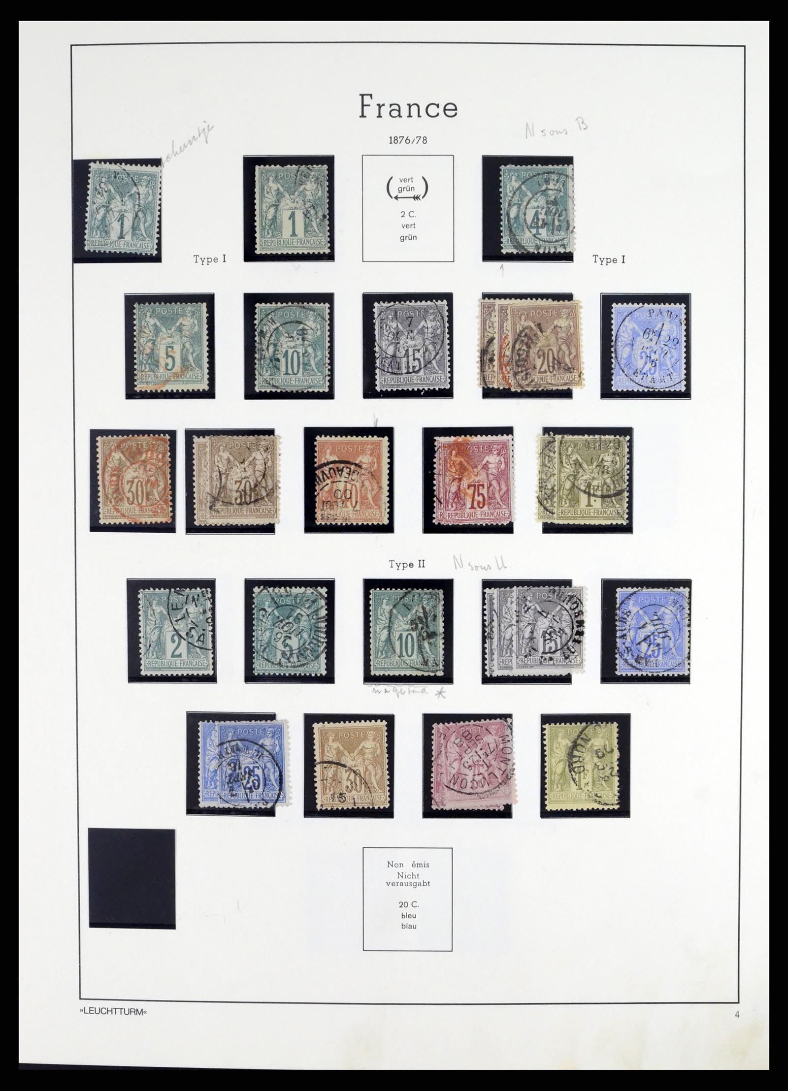 37415 004 - Postzegelverzameling 37415 Frankrijk 1849-2005.