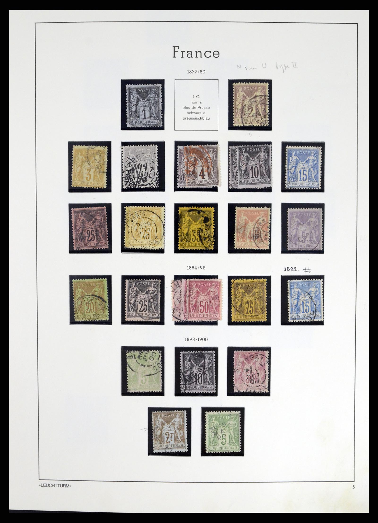 37415 005 - Postzegelverzameling 37415 Frankrijk 1849-2005.