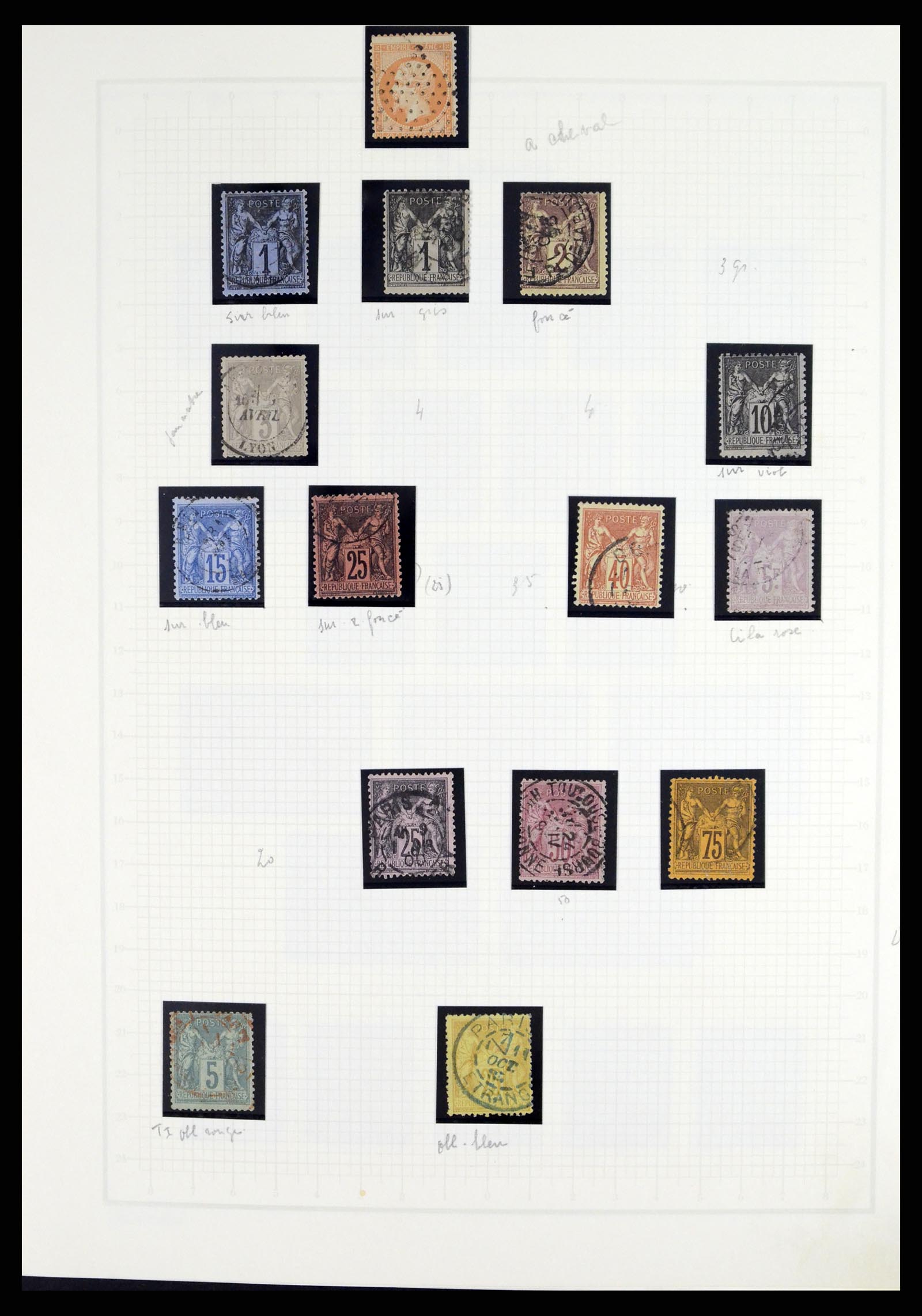 37415 006 - Postzegelverzameling 37415 Frankrijk 1849-2005.