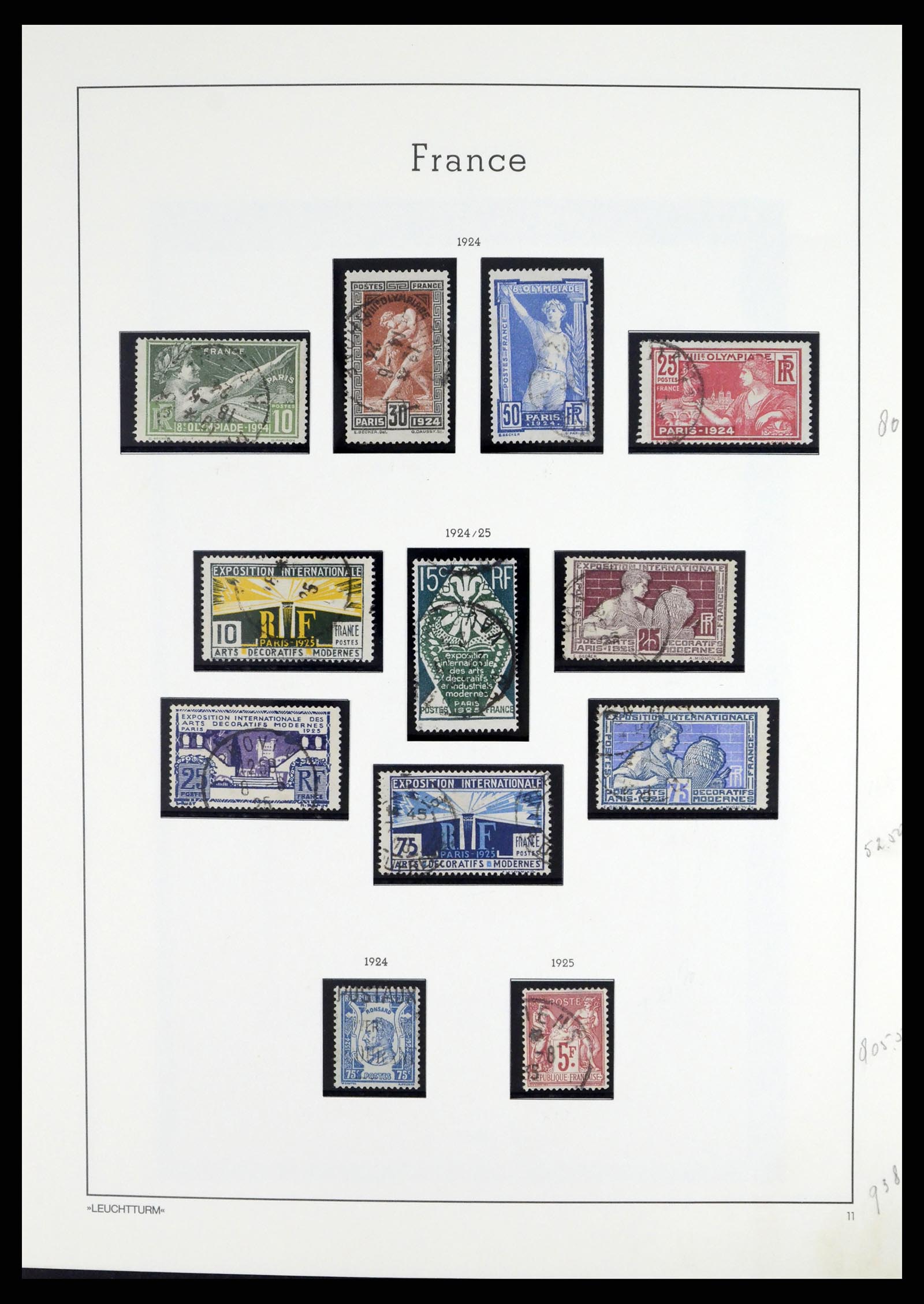 37415 015 - Postzegelverzameling 37415 Frankrijk 1849-2005.
