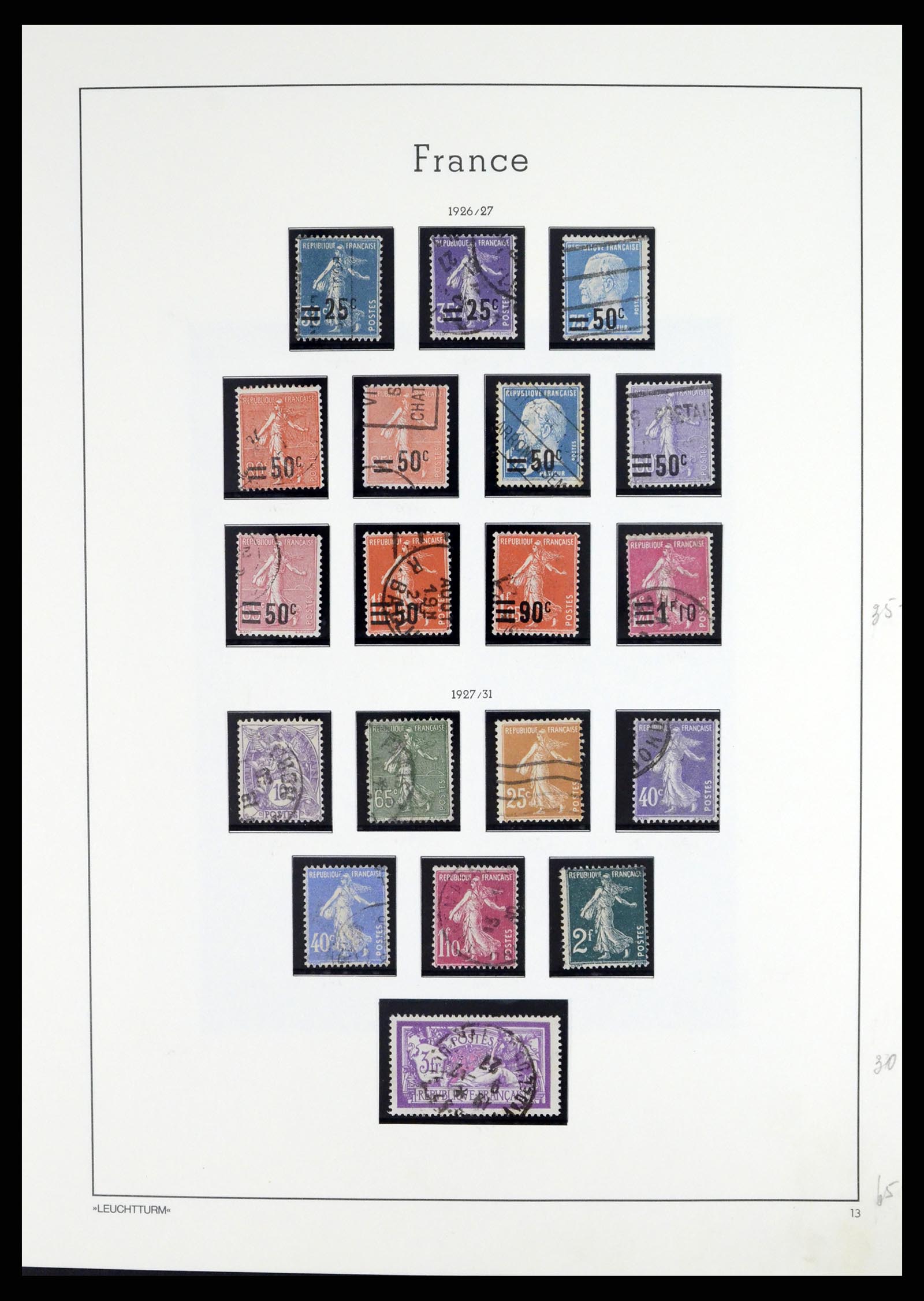 37415 017 - Postzegelverzameling 37415 Frankrijk 1849-2005.