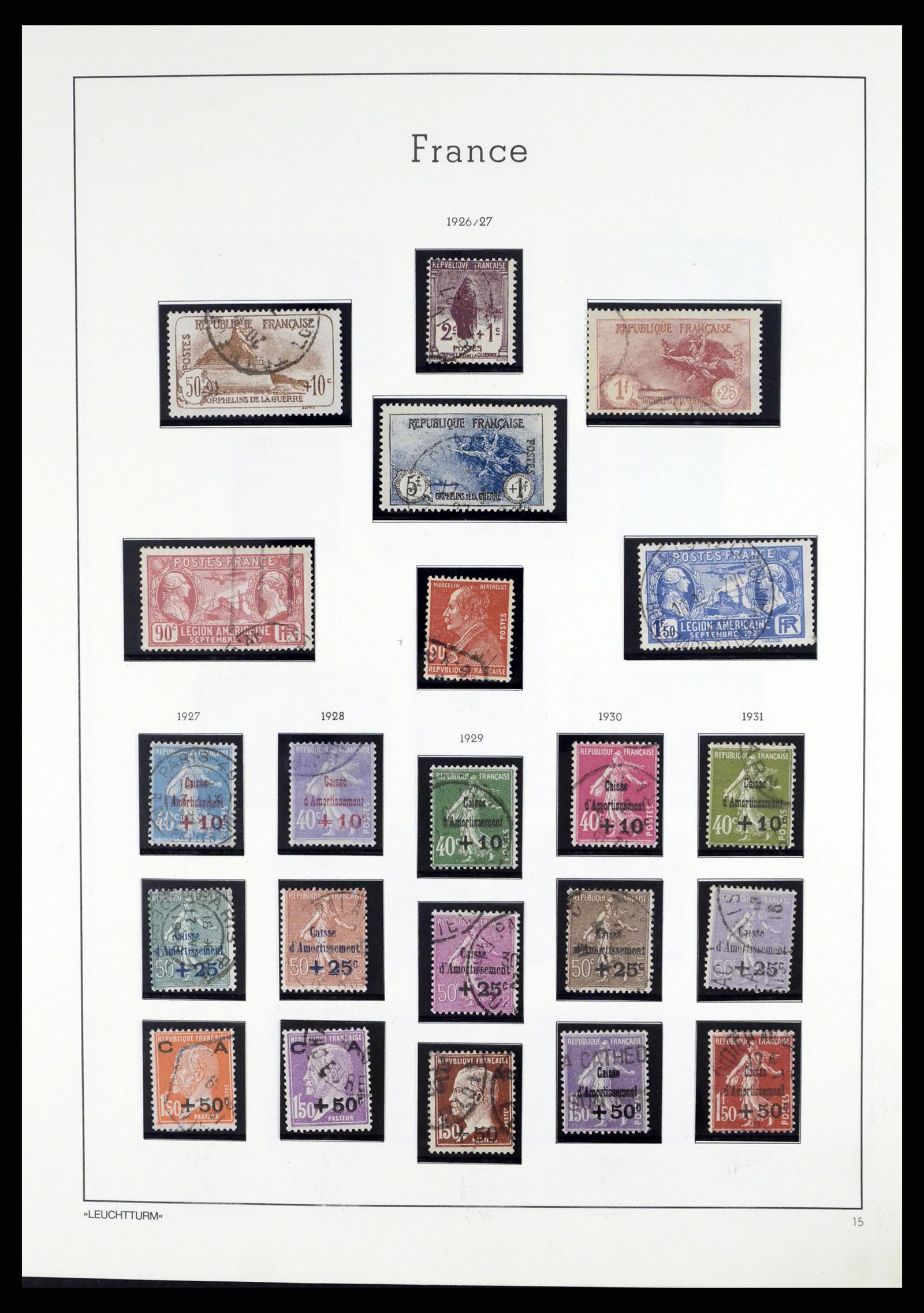 37415 019 - Postzegelverzameling 37415 Frankrijk 1849-2005.
