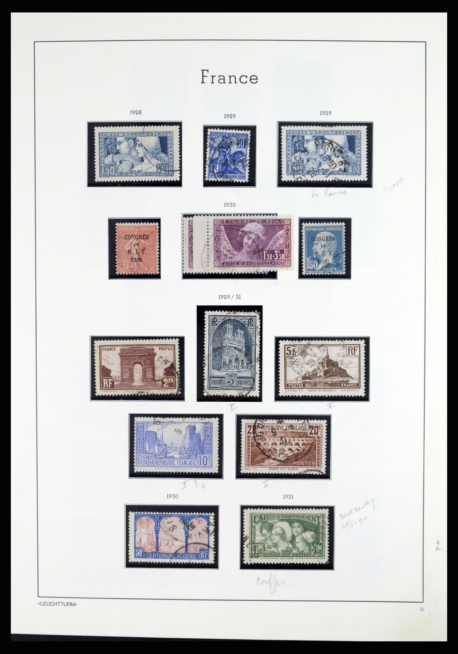 37415 020 - Postzegelverzameling 37415 Frankrijk 1849-2005.