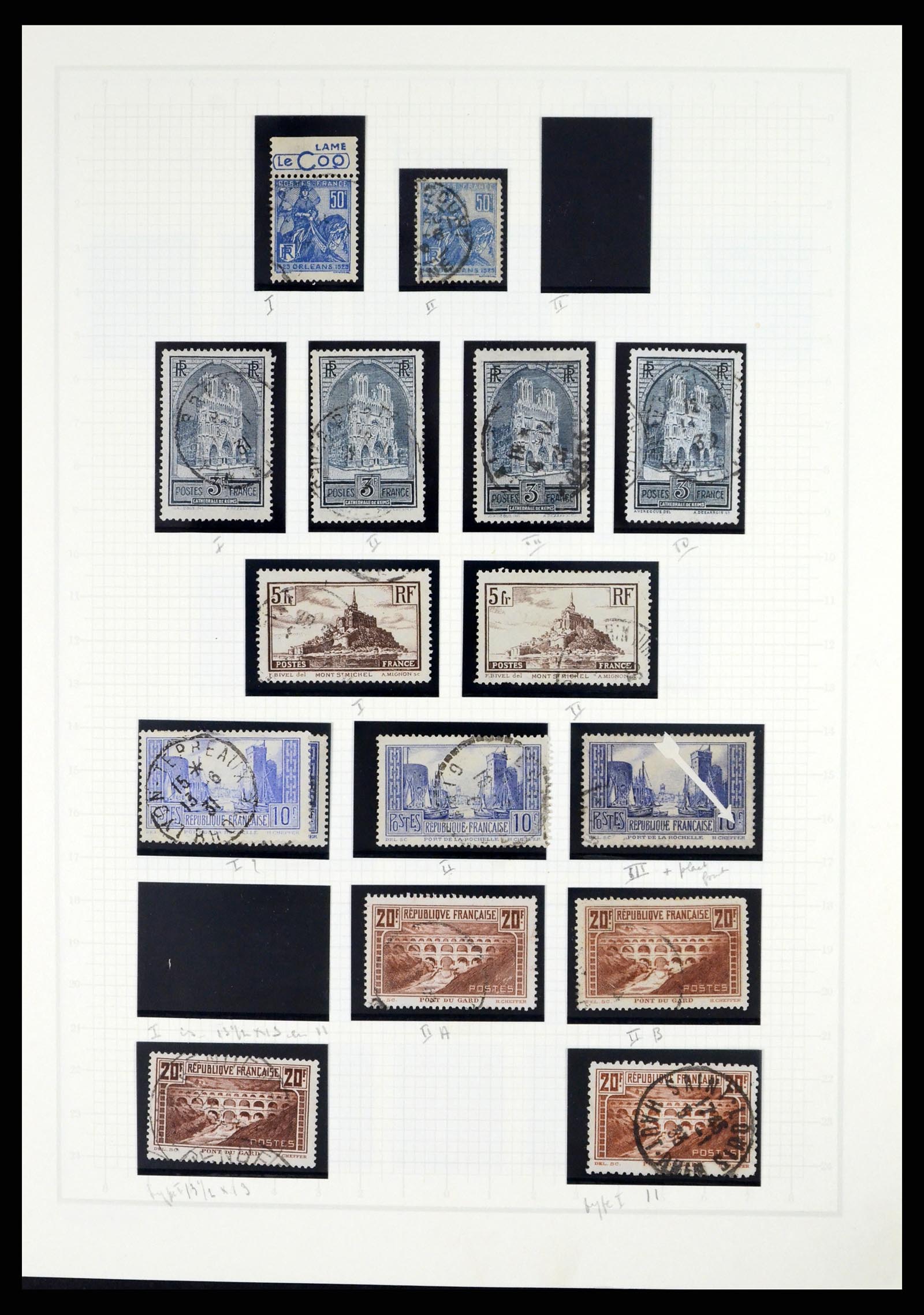 37415 021 - Postzegelverzameling 37415 Frankrijk 1849-2005.