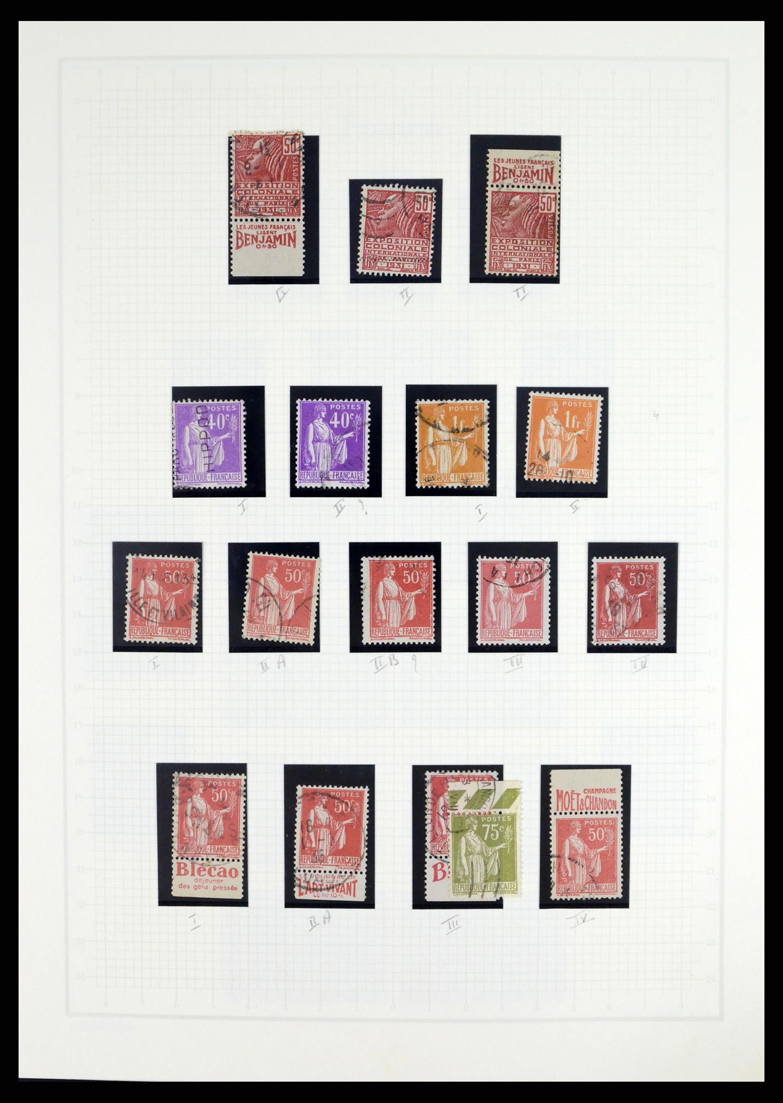 37415 023 - Postzegelverzameling 37415 Frankrijk 1849-2005.
