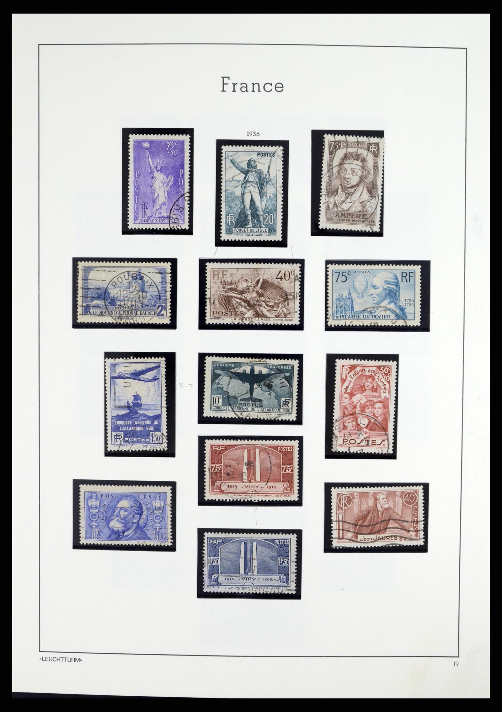 37415 025 - Postzegelverzameling 37415 Frankrijk 1849-2005.