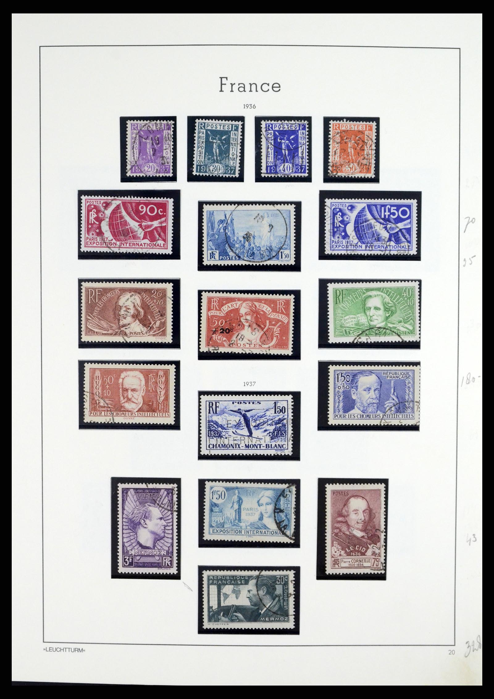 37415 026 - Postzegelverzameling 37415 Frankrijk 1849-2005.