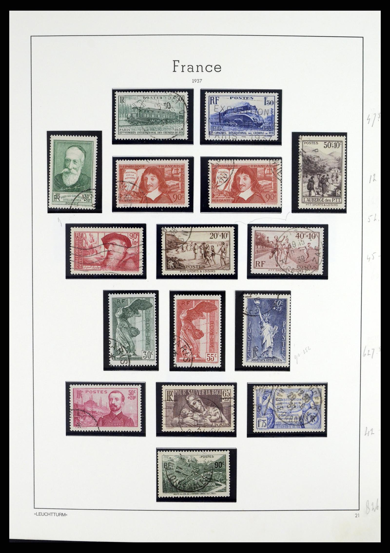 37415 027 - Postzegelverzameling 37415 Frankrijk 1849-2005.