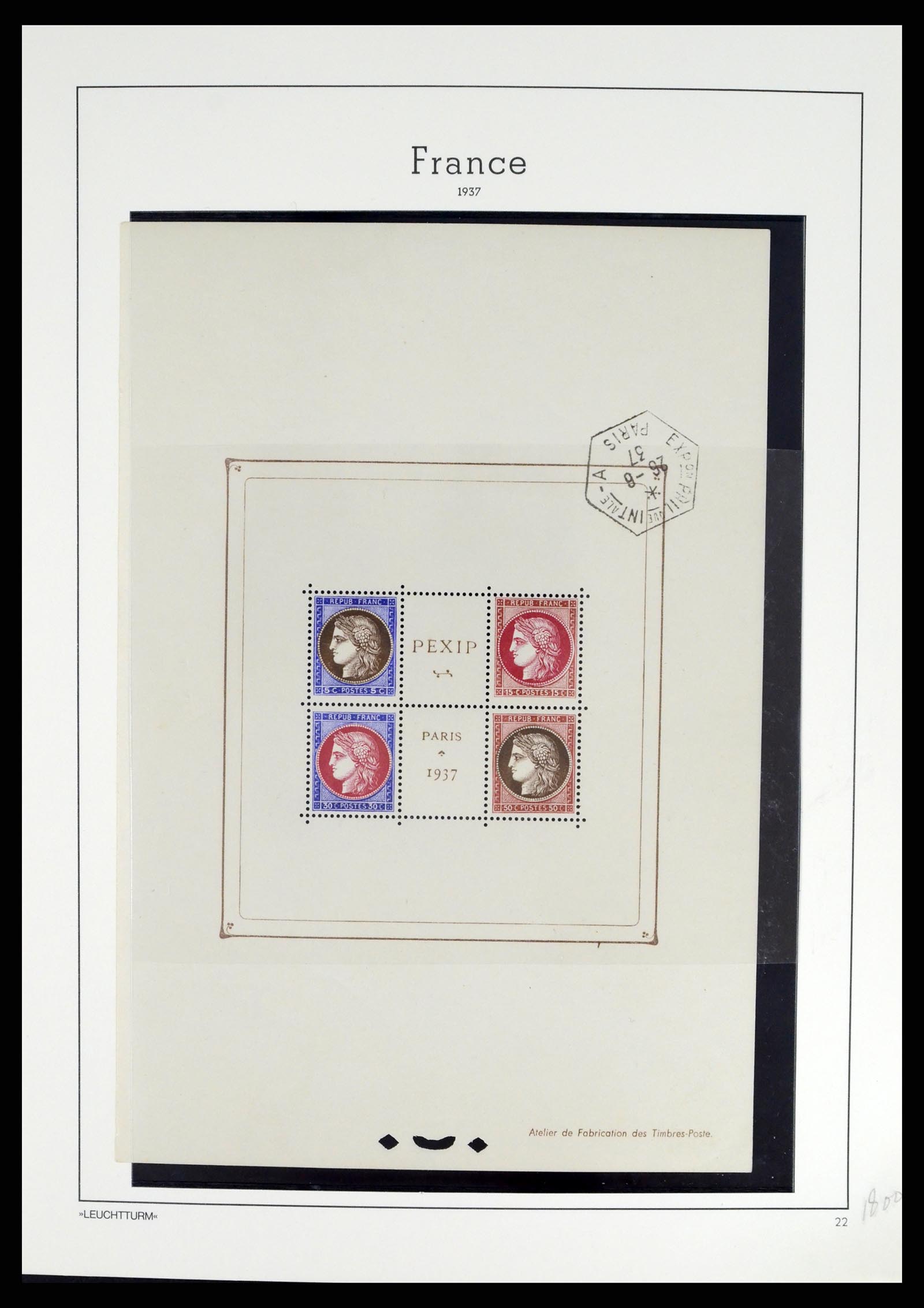 37415 030 - Postzegelverzameling 37415 Frankrijk 1849-2005.