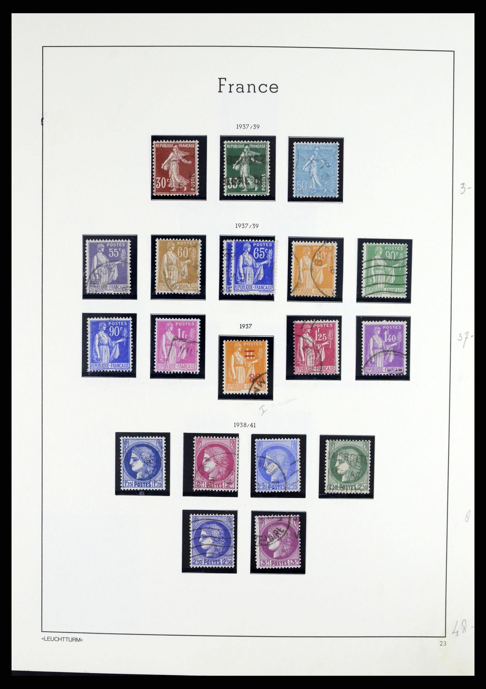 37415 031 - Postzegelverzameling 37415 Frankrijk 1849-2005.