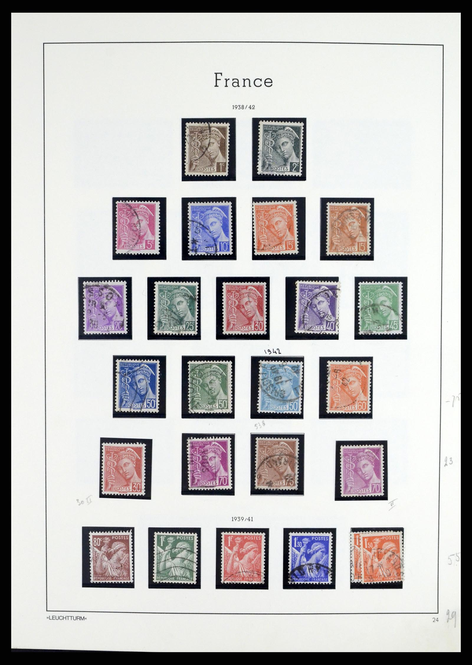 37415 035 - Postzegelverzameling 37415 Frankrijk 1849-2005.