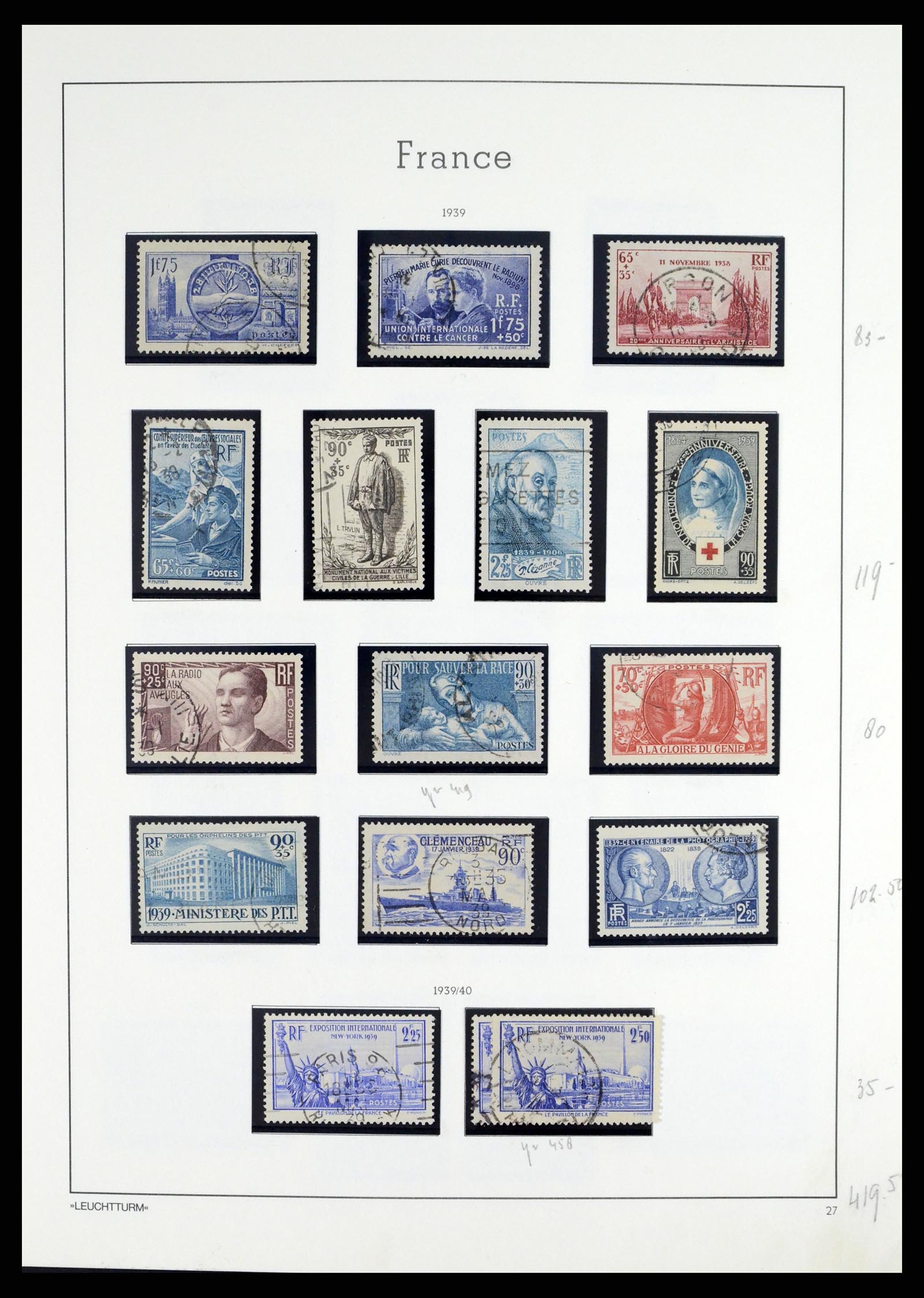 37415 036 - Stamp collection 37415 France 1849-2005.