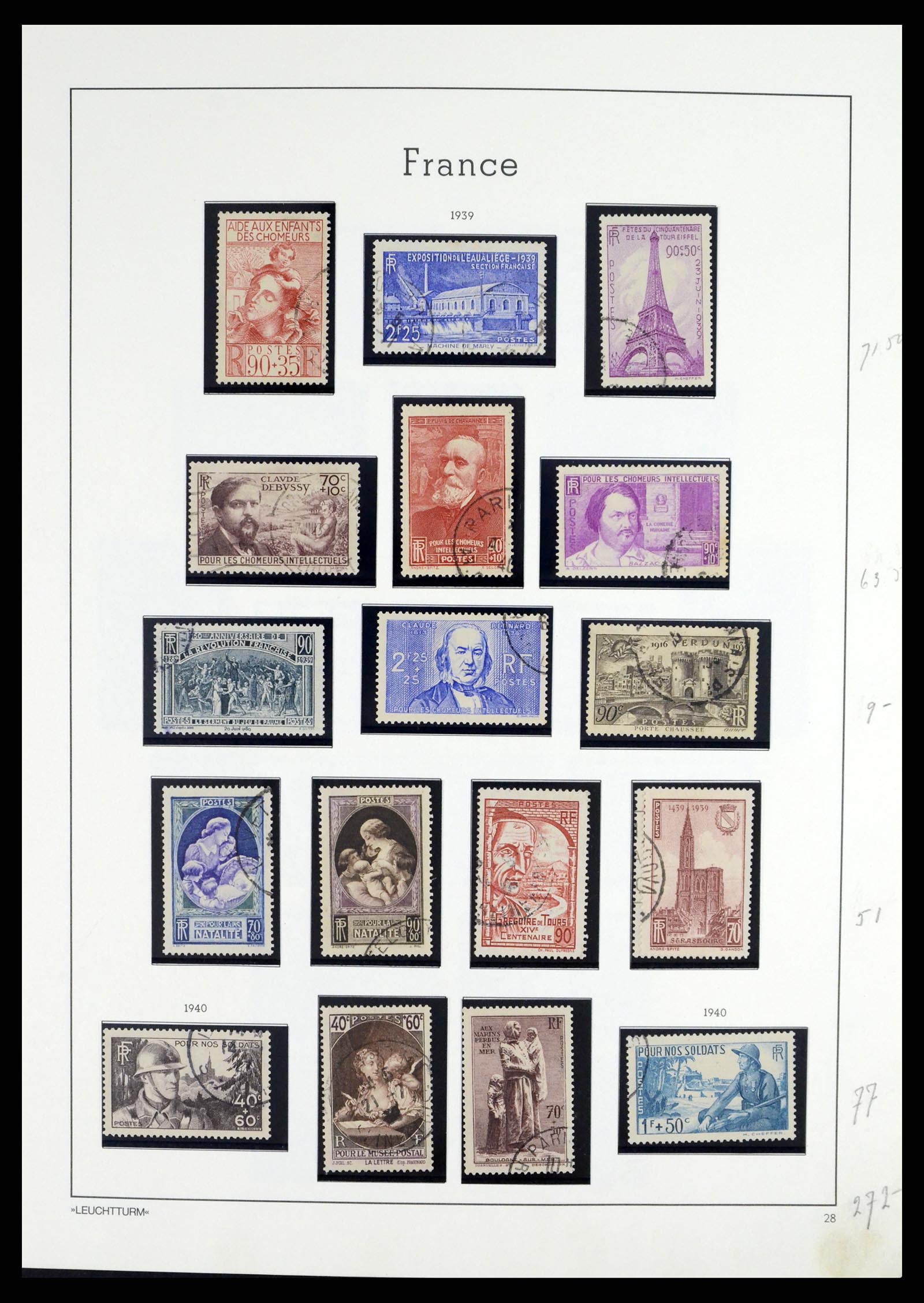 37415 037 - Postzegelverzameling 37415 Frankrijk 1849-2005.
