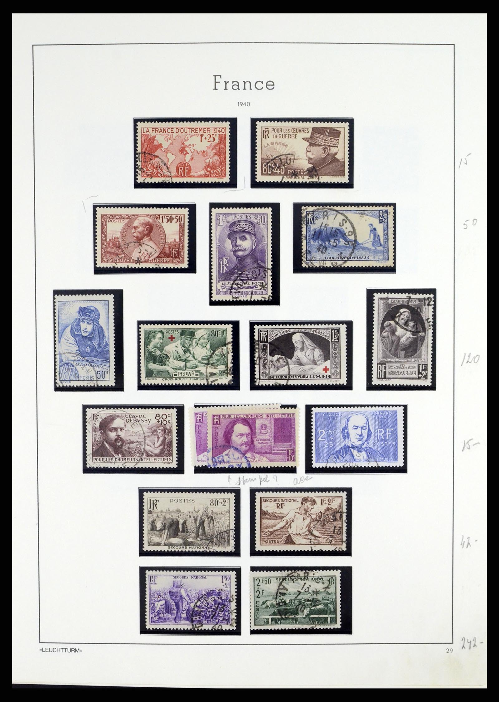 37415 038 - Postzegelverzameling 37415 Frankrijk 1849-2005.