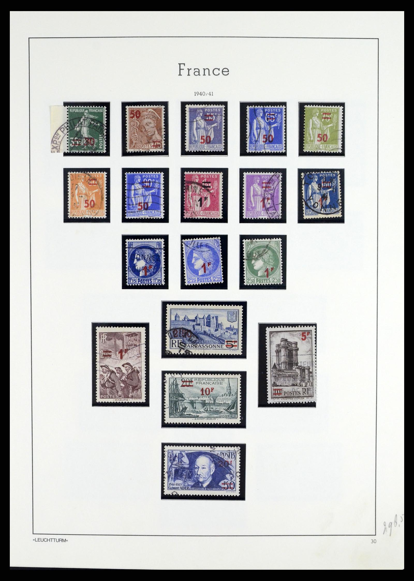 37415 039 - Postzegelverzameling 37415 Frankrijk 1849-2005.