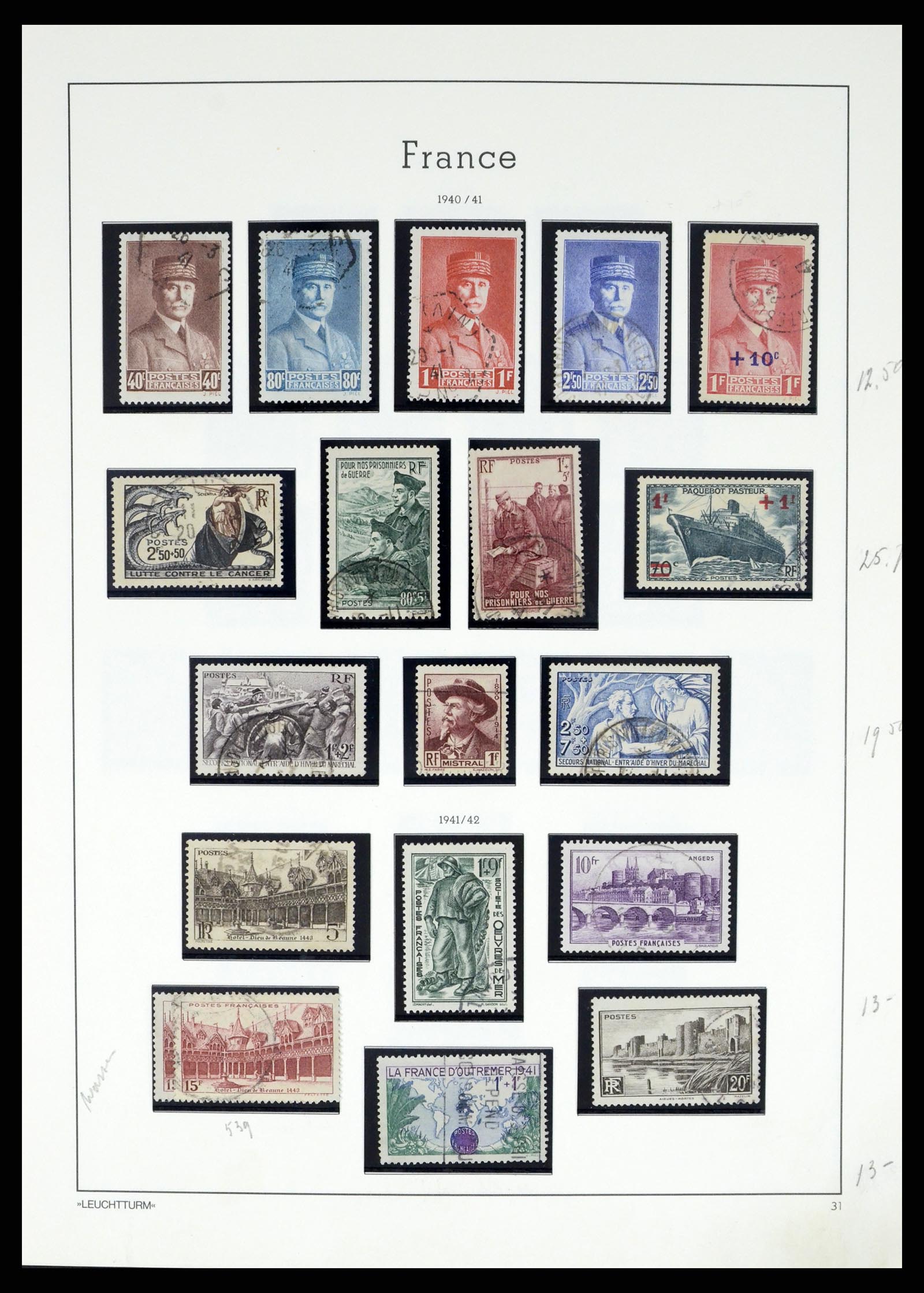 37415 040 - Postzegelverzameling 37415 Frankrijk 1849-2005.