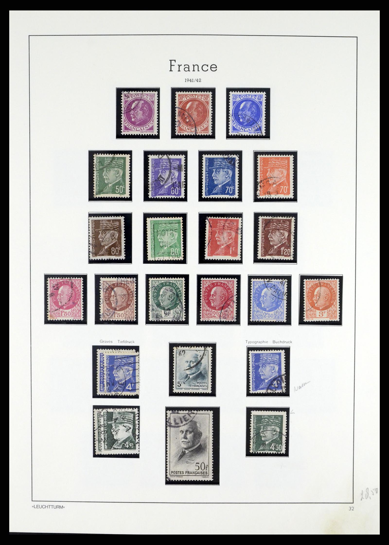 37415 041 - Postzegelverzameling 37415 Frankrijk 1849-2005.