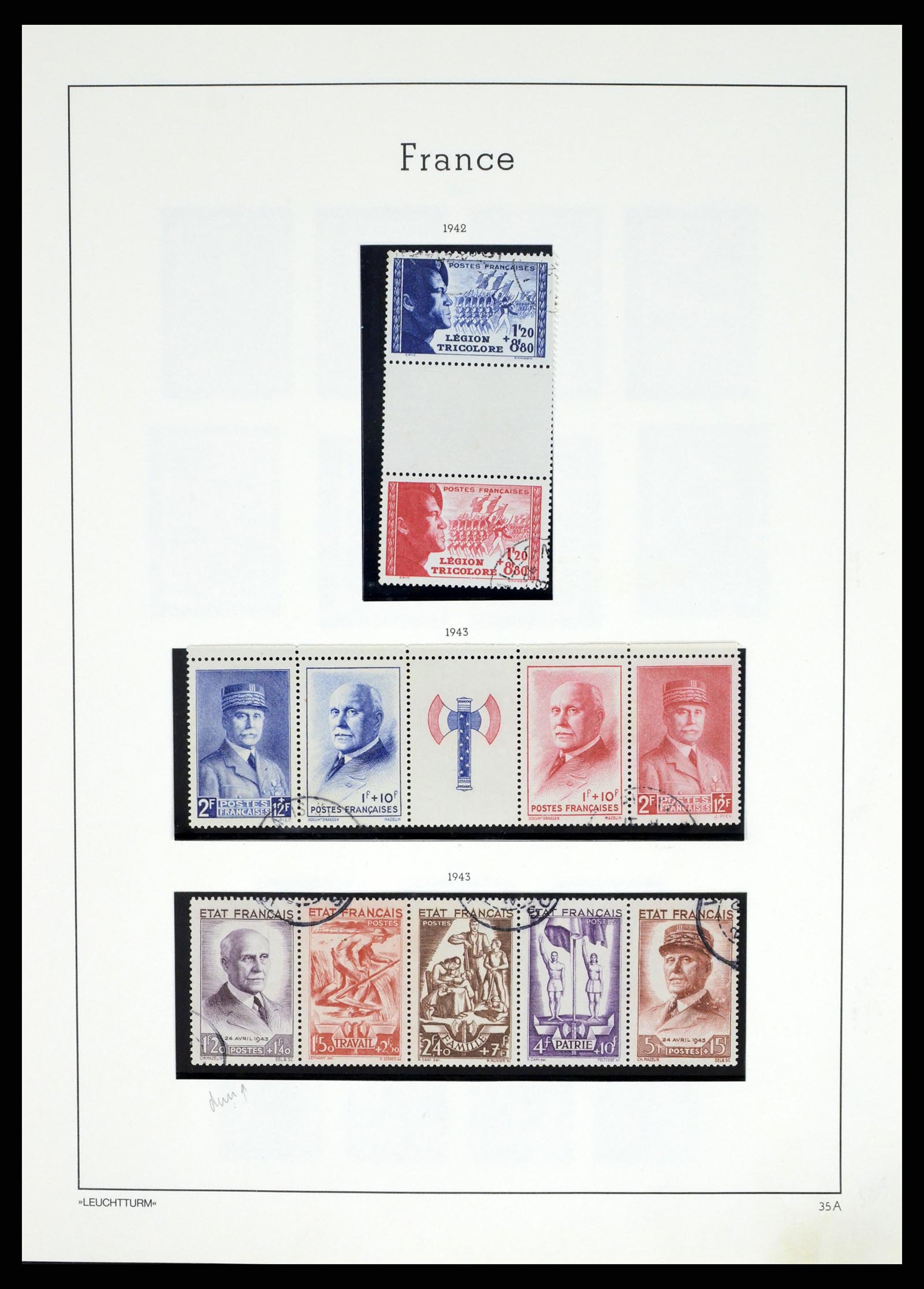 37415 045 - Postzegelverzameling 37415 Frankrijk 1849-2005.