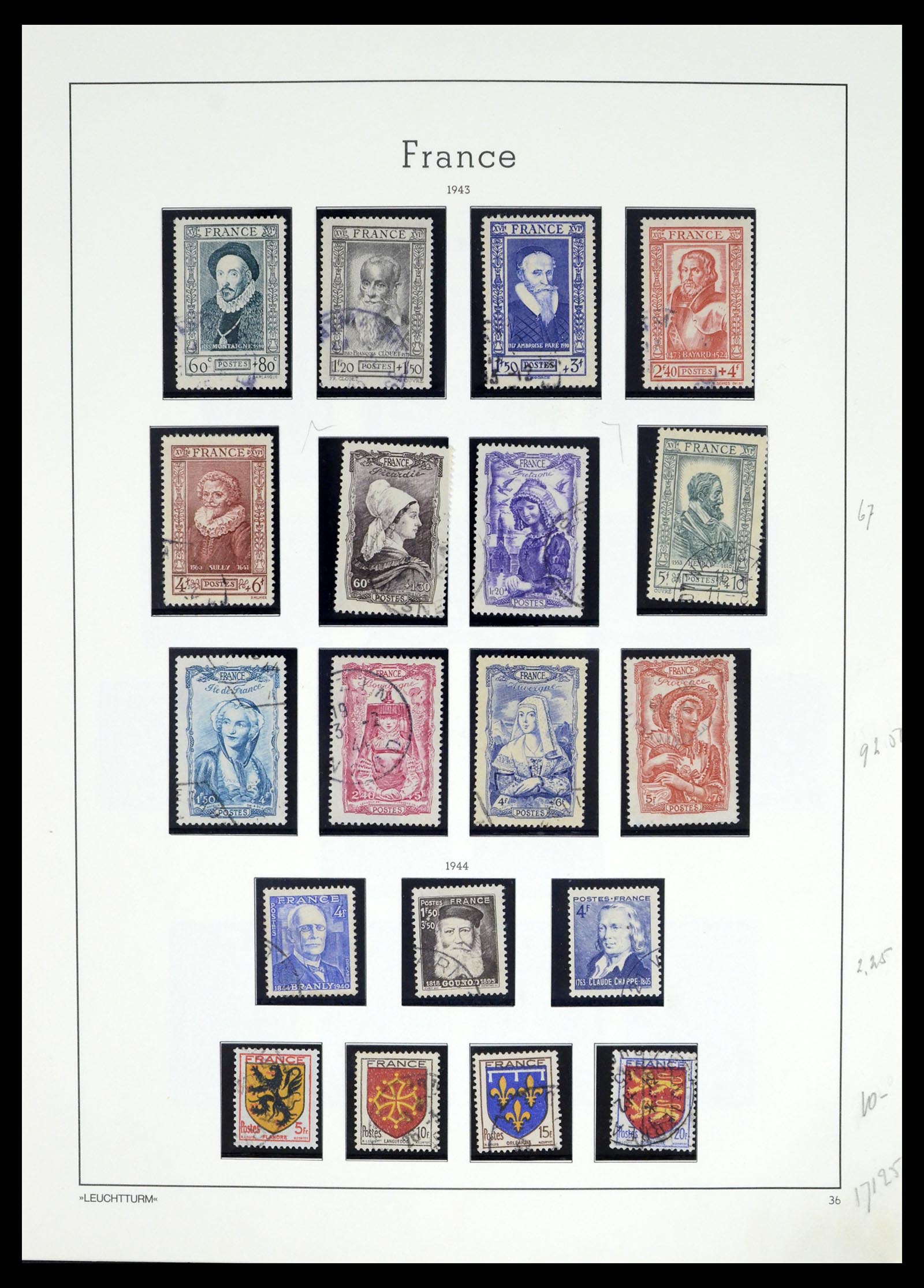 37415 046 - Postzegelverzameling 37415 Frankrijk 1849-2005.