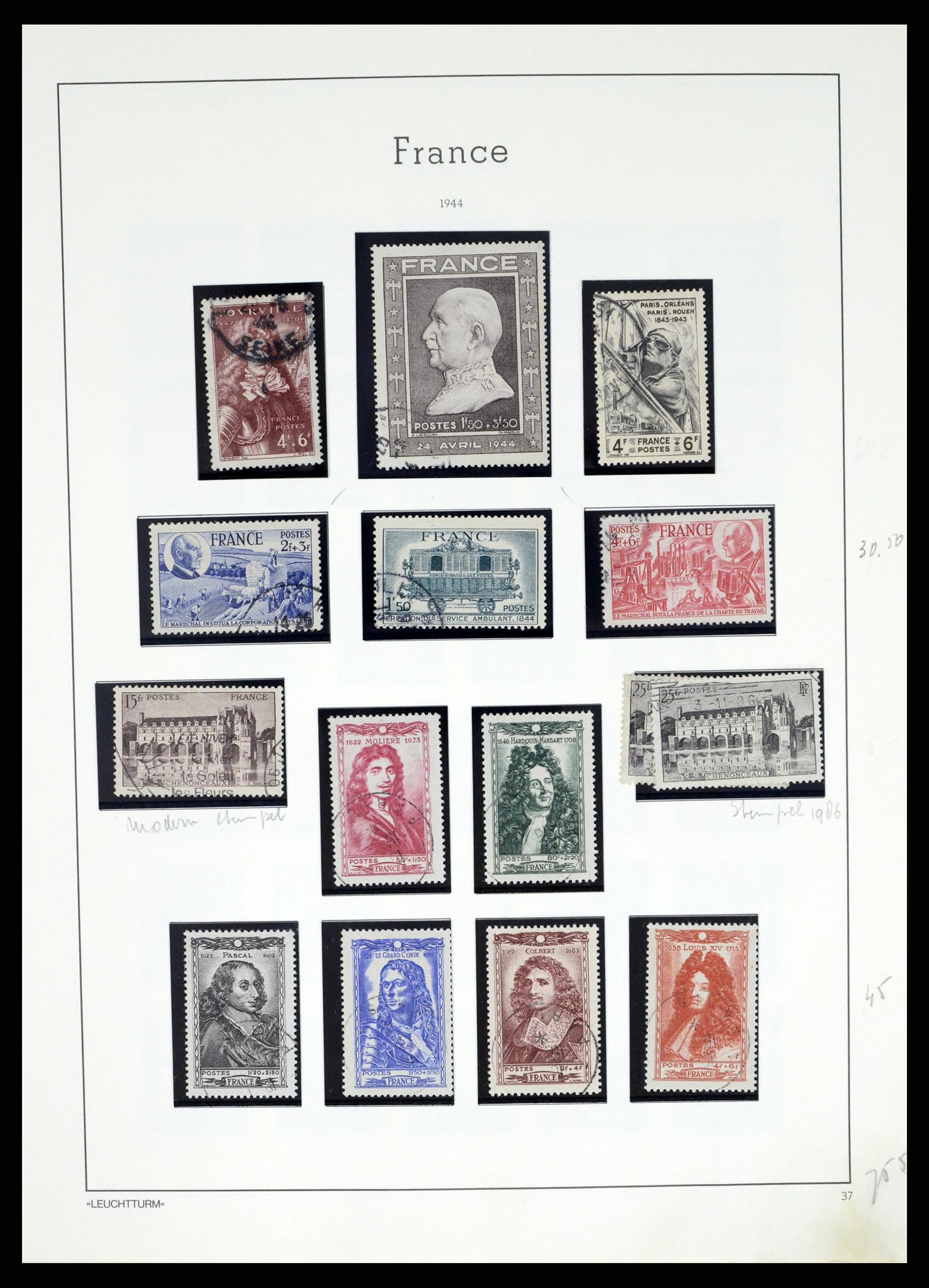 37415 047 - Stamp collection 37415 France 1849-2005.