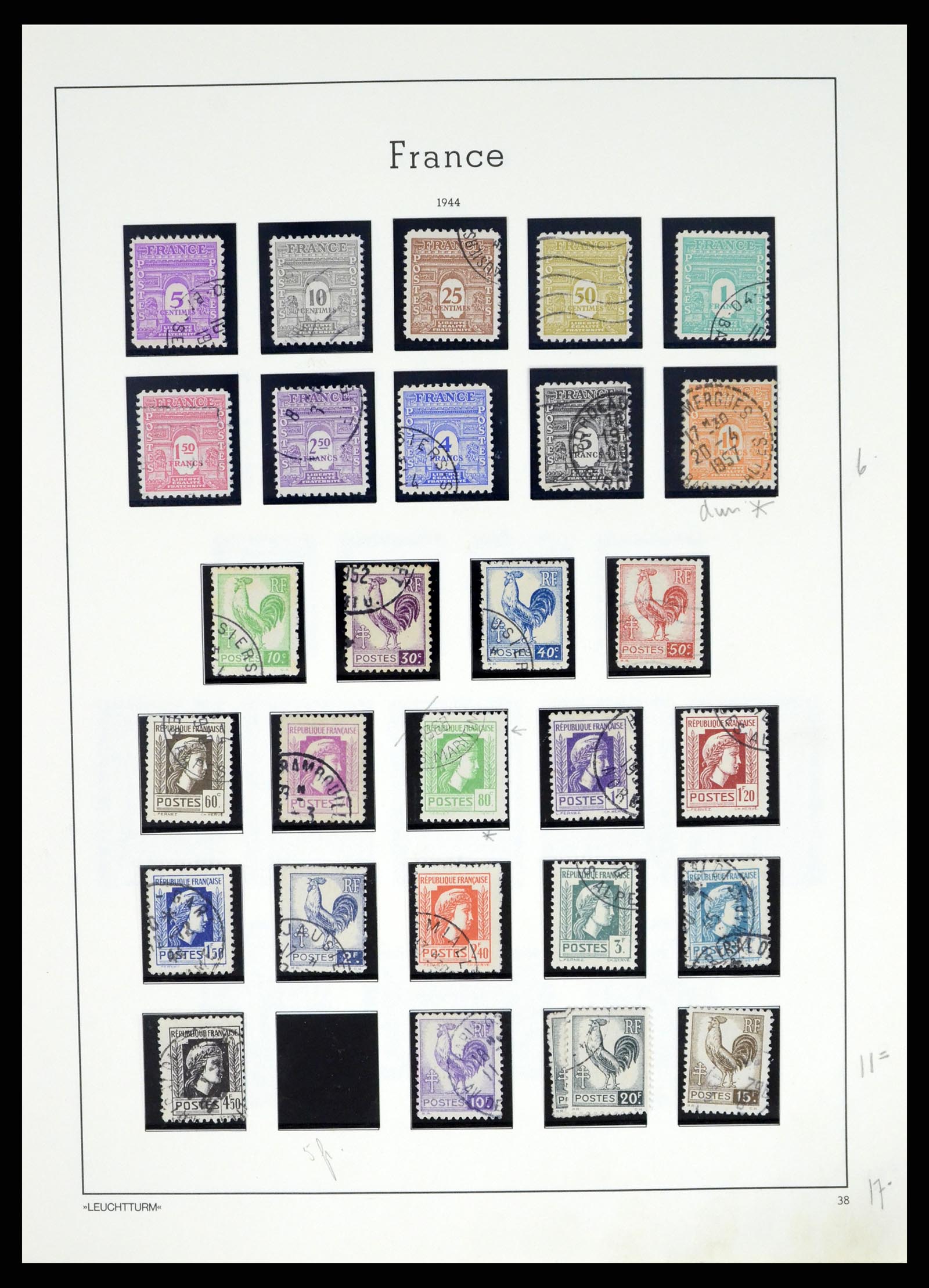 37415 048 - Postzegelverzameling 37415 Frankrijk 1849-2005.