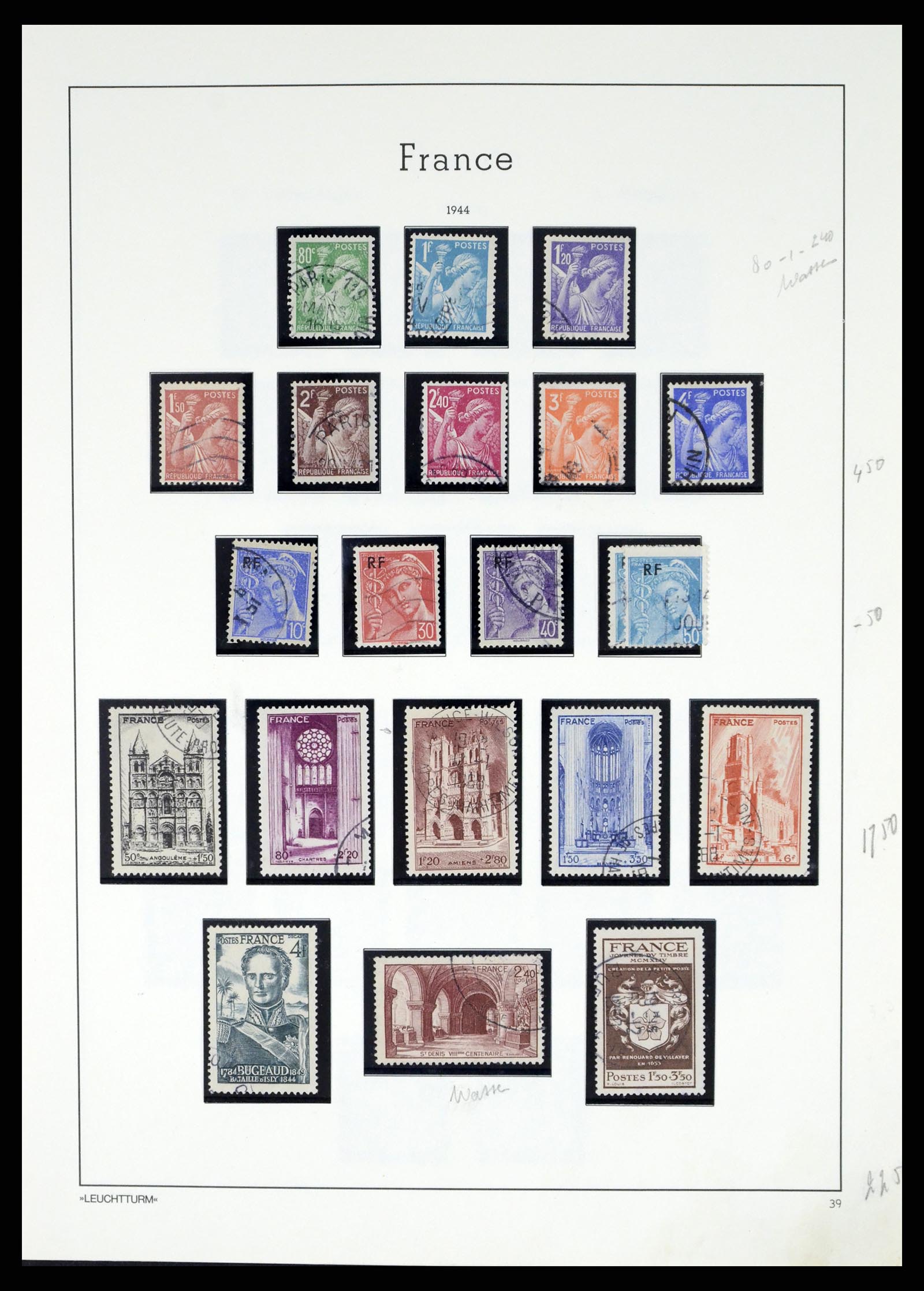 37415 049 - Postzegelverzameling 37415 Frankrijk 1849-2005.