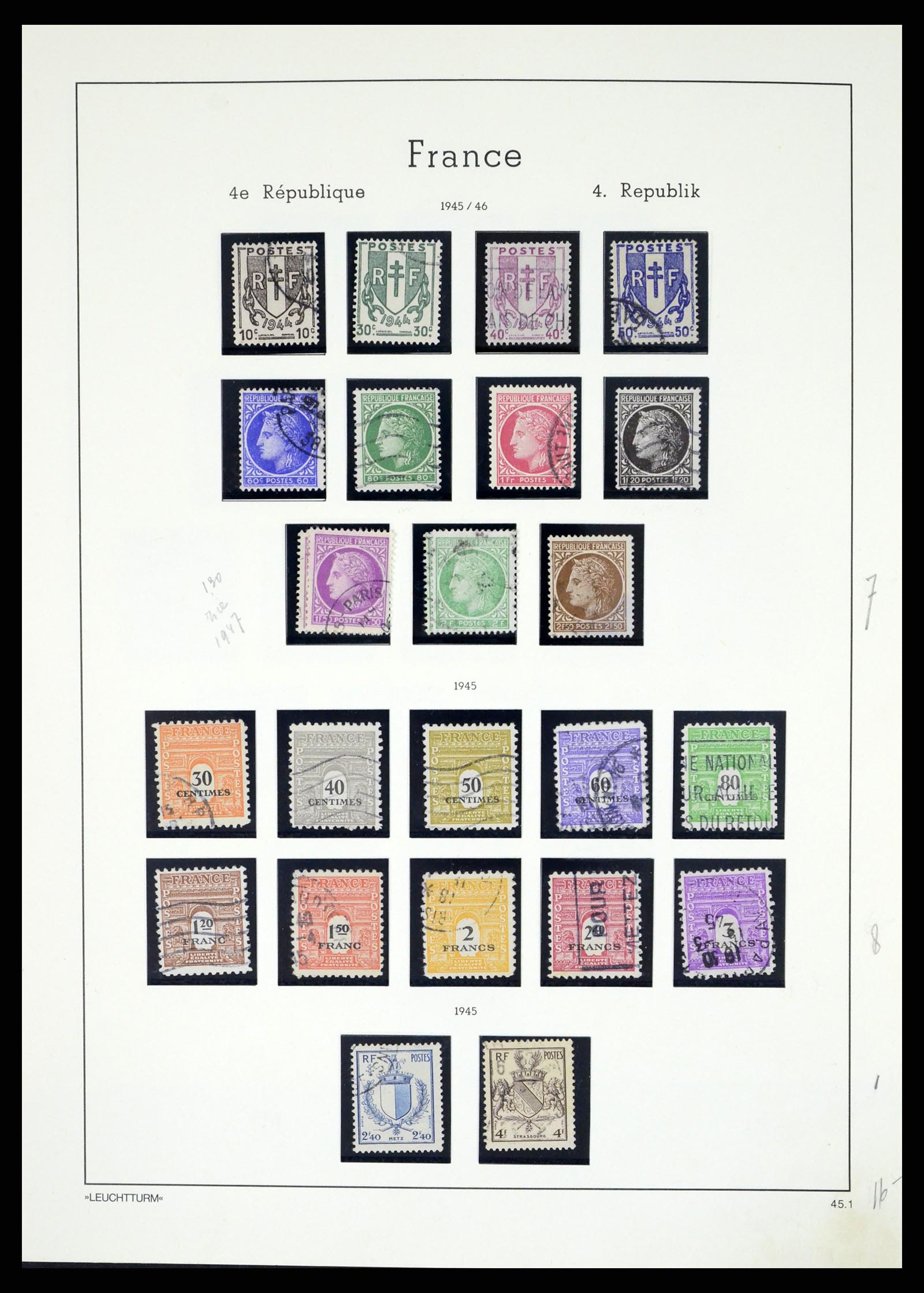37415 050 - Postzegelverzameling 37415 Frankrijk 1849-2005.