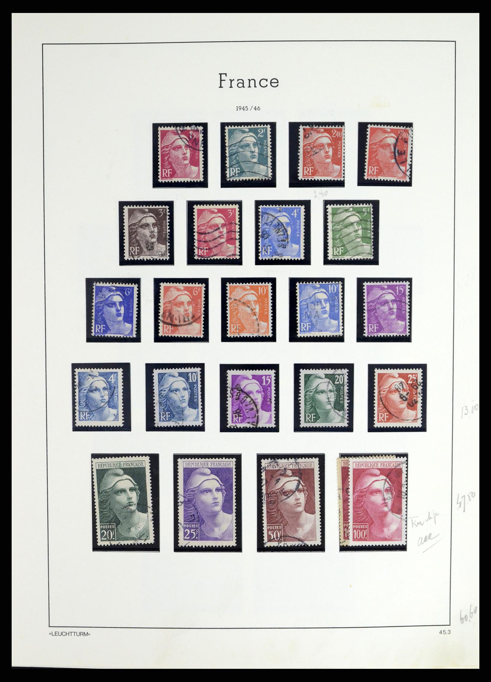 37415 052 - Postzegelverzameling 37415 Frankrijk 1849-2005.