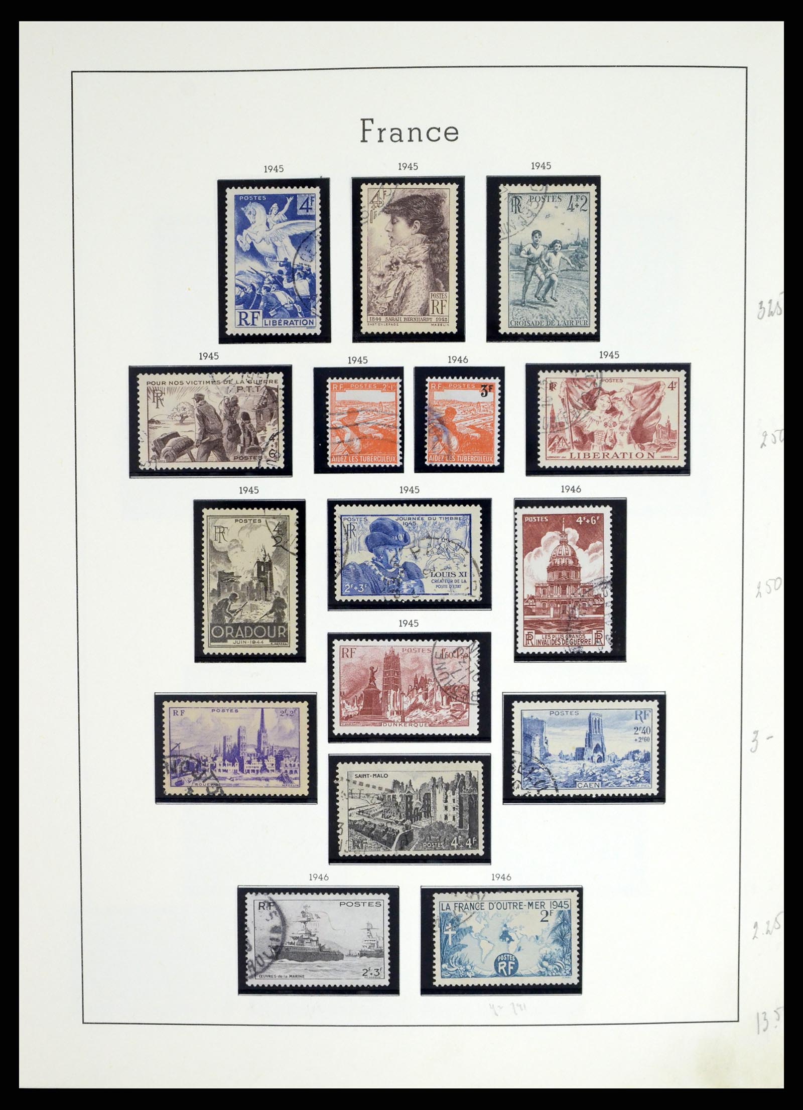 37415 053 - Postzegelverzameling 37415 Frankrijk 1849-2005.