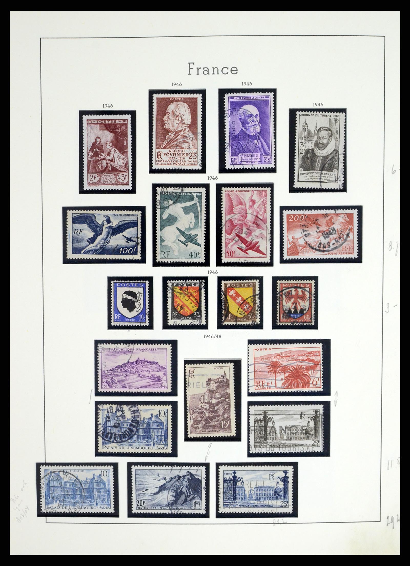 37415 054 - Postzegelverzameling 37415 Frankrijk 1849-2005.