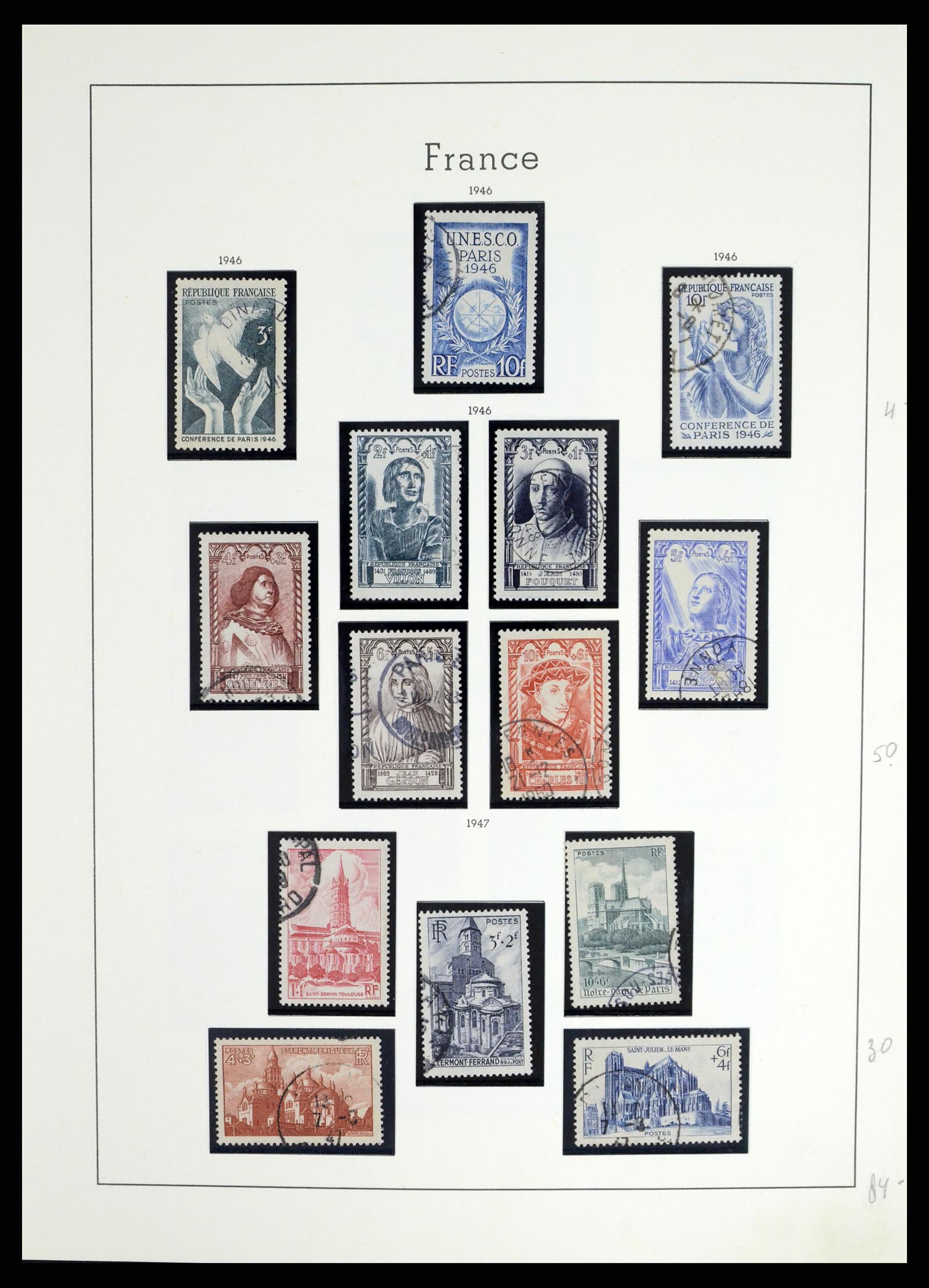37415 055 - Postzegelverzameling 37415 Frankrijk 1849-2005.