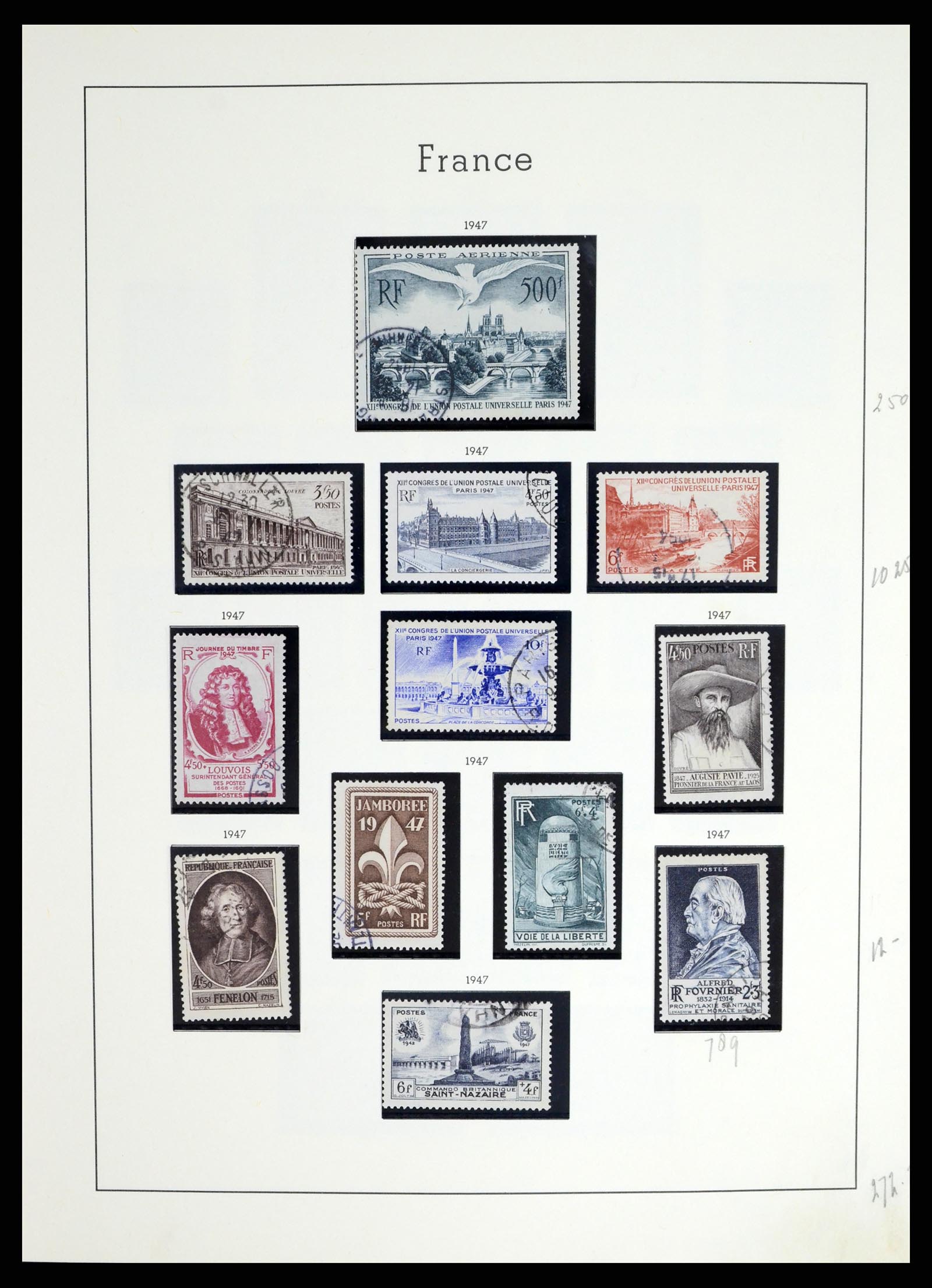37415 056 - Postzegelverzameling 37415 Frankrijk 1849-2005.