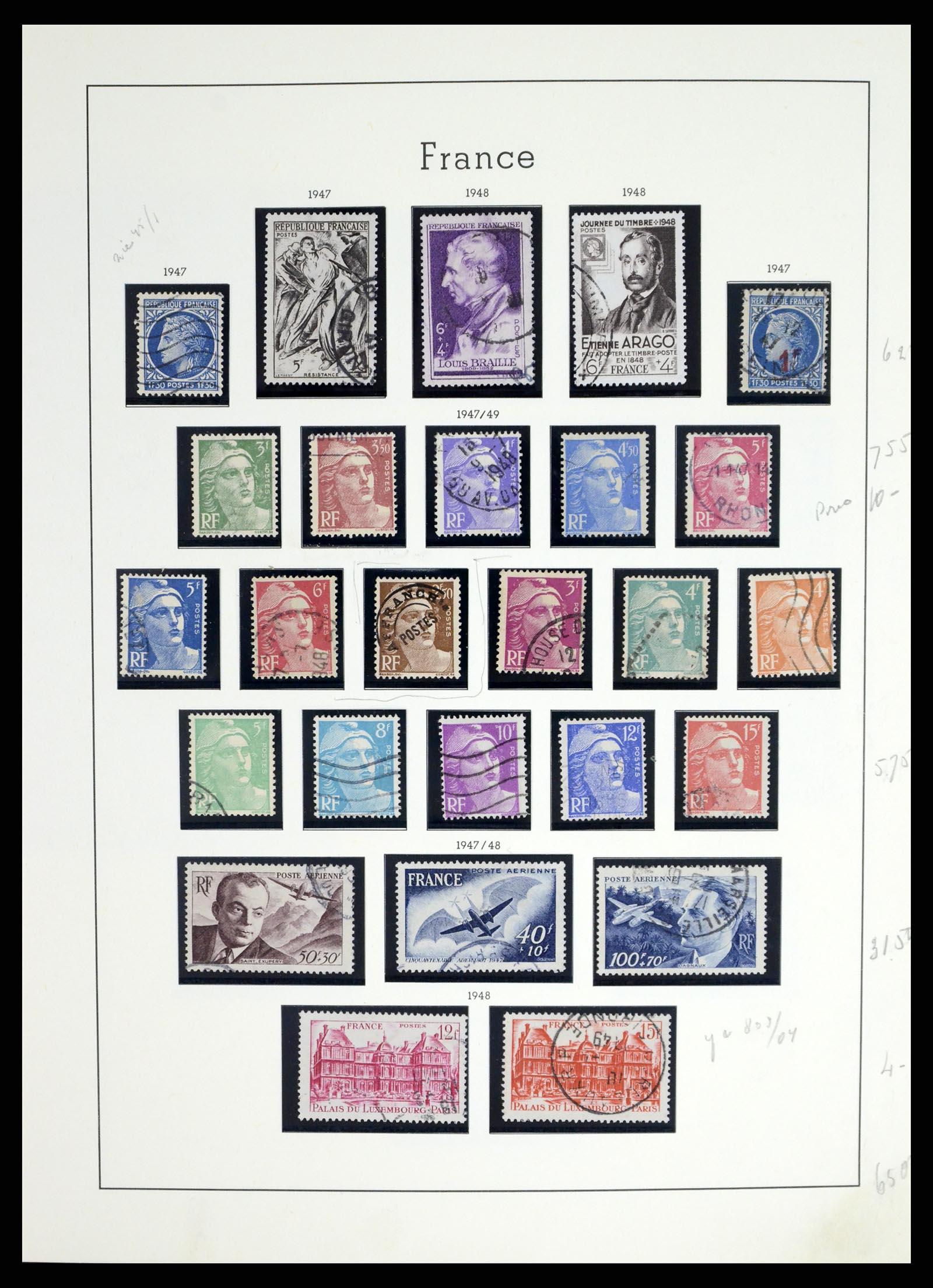 37415 057 - Postzegelverzameling 37415 Frankrijk 1849-2005.