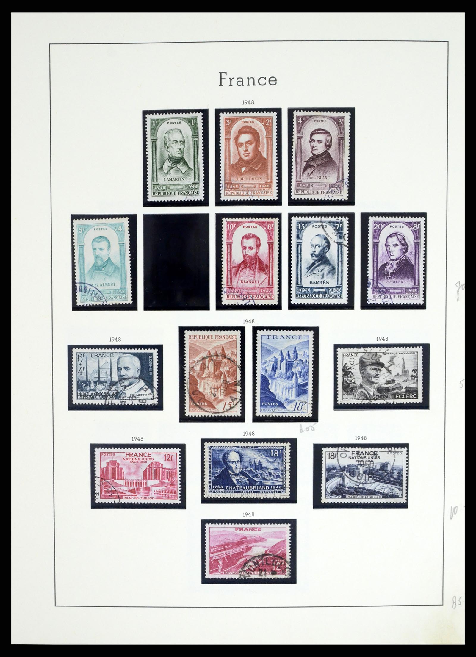 37415 059 - Postzegelverzameling 37415 Frankrijk 1849-2005.