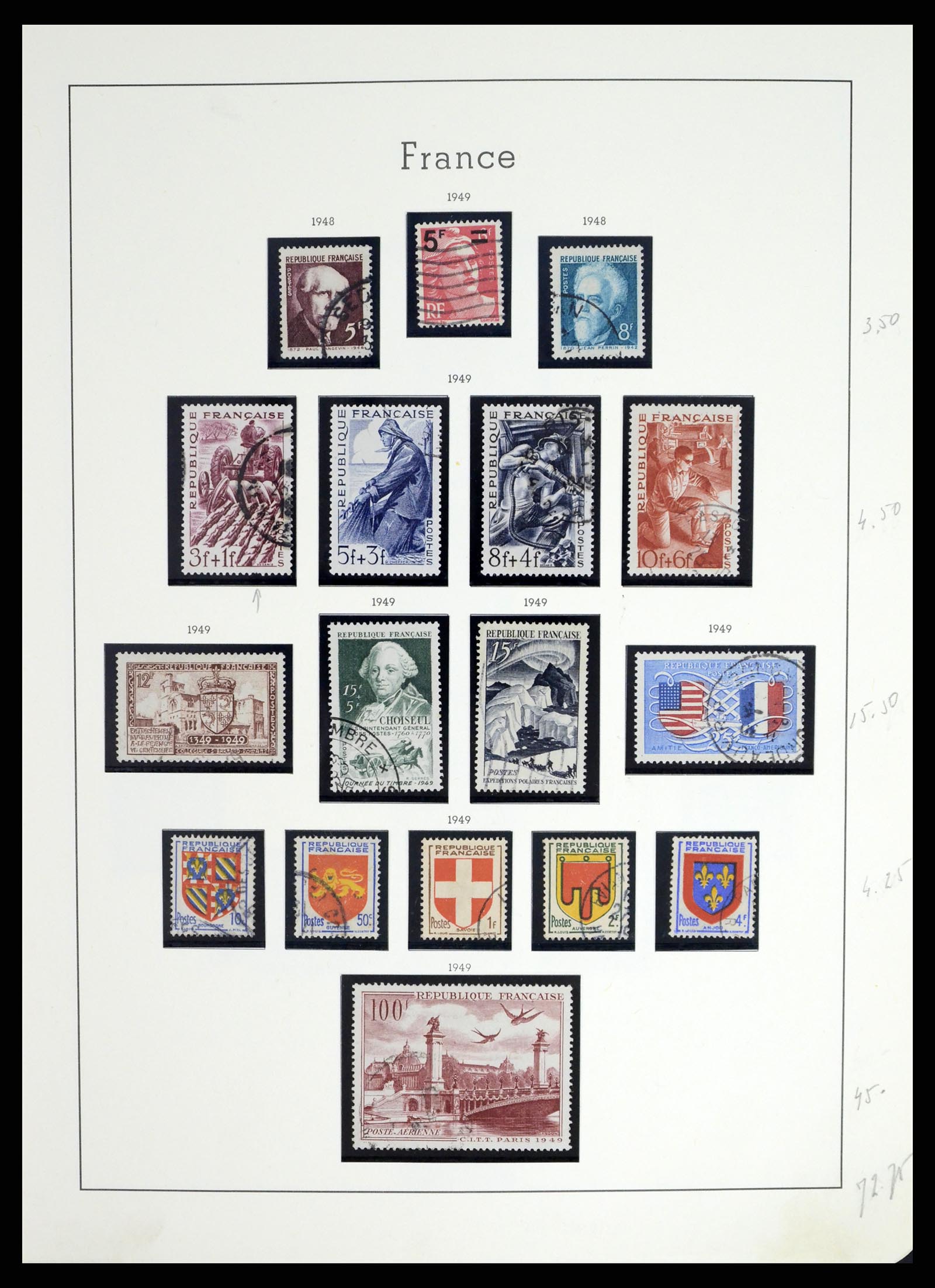 37415 060 - Postzegelverzameling 37415 Frankrijk 1849-2005.