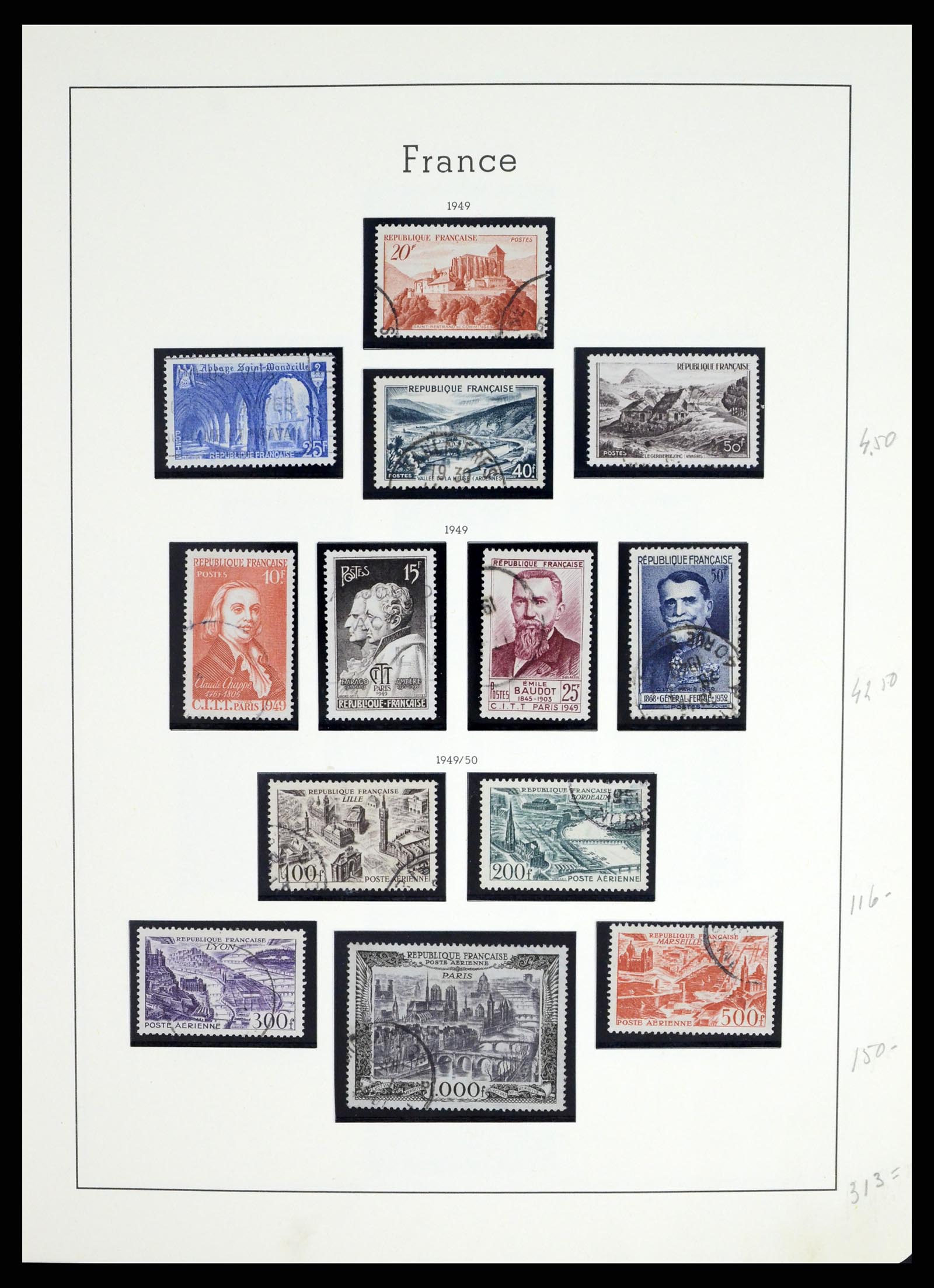 37415 062 - Postzegelverzameling 37415 Frankrijk 1849-2005.