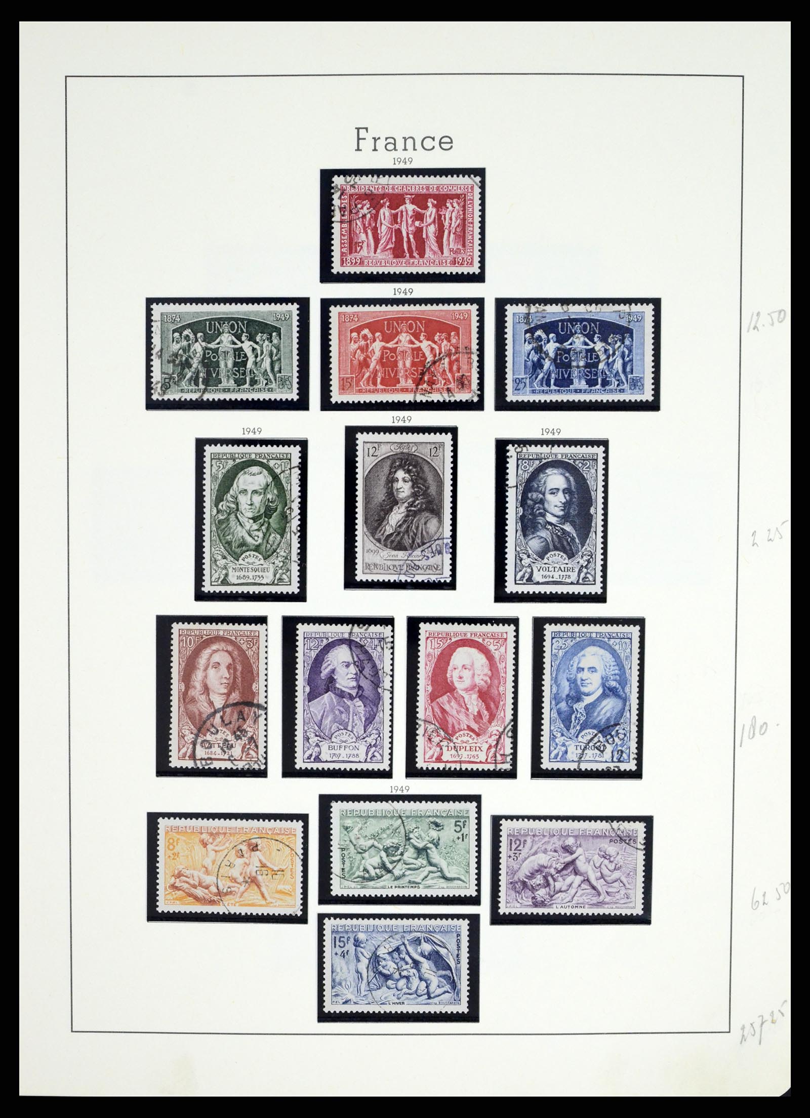 37415 063 - Postzegelverzameling 37415 Frankrijk 1849-2005.