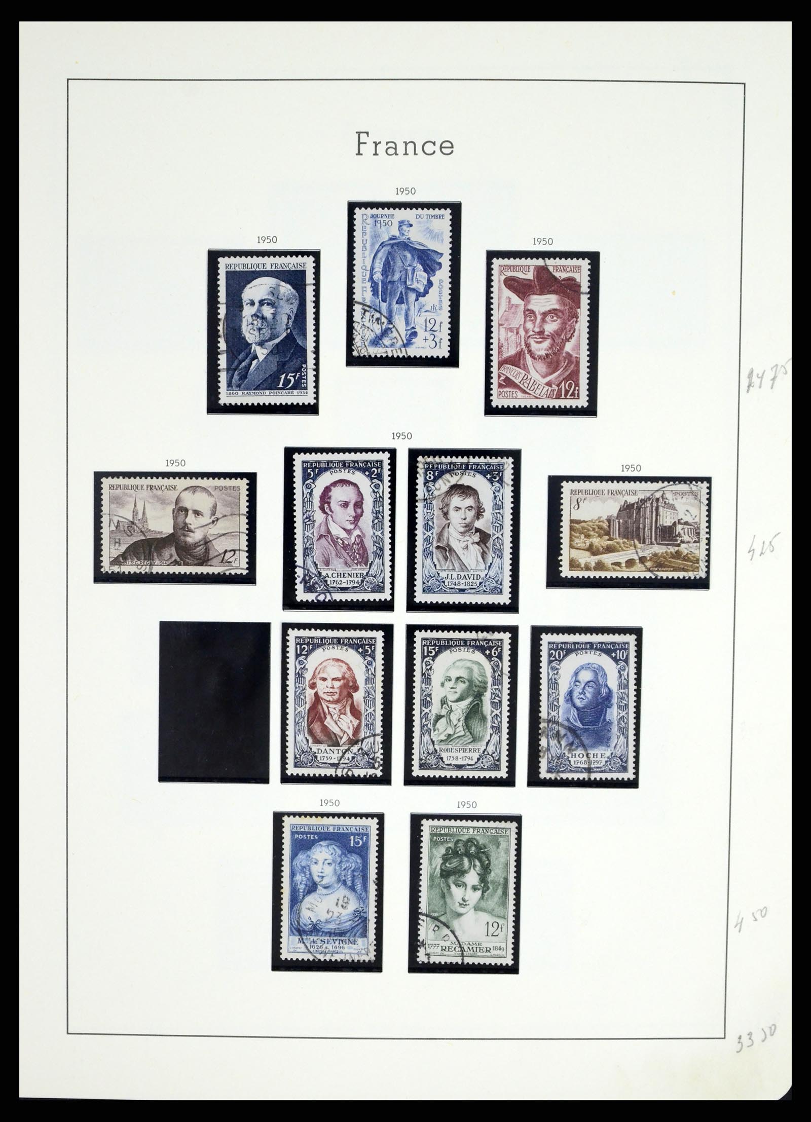 37415 064 - Postzegelverzameling 37415 Frankrijk 1849-2005.