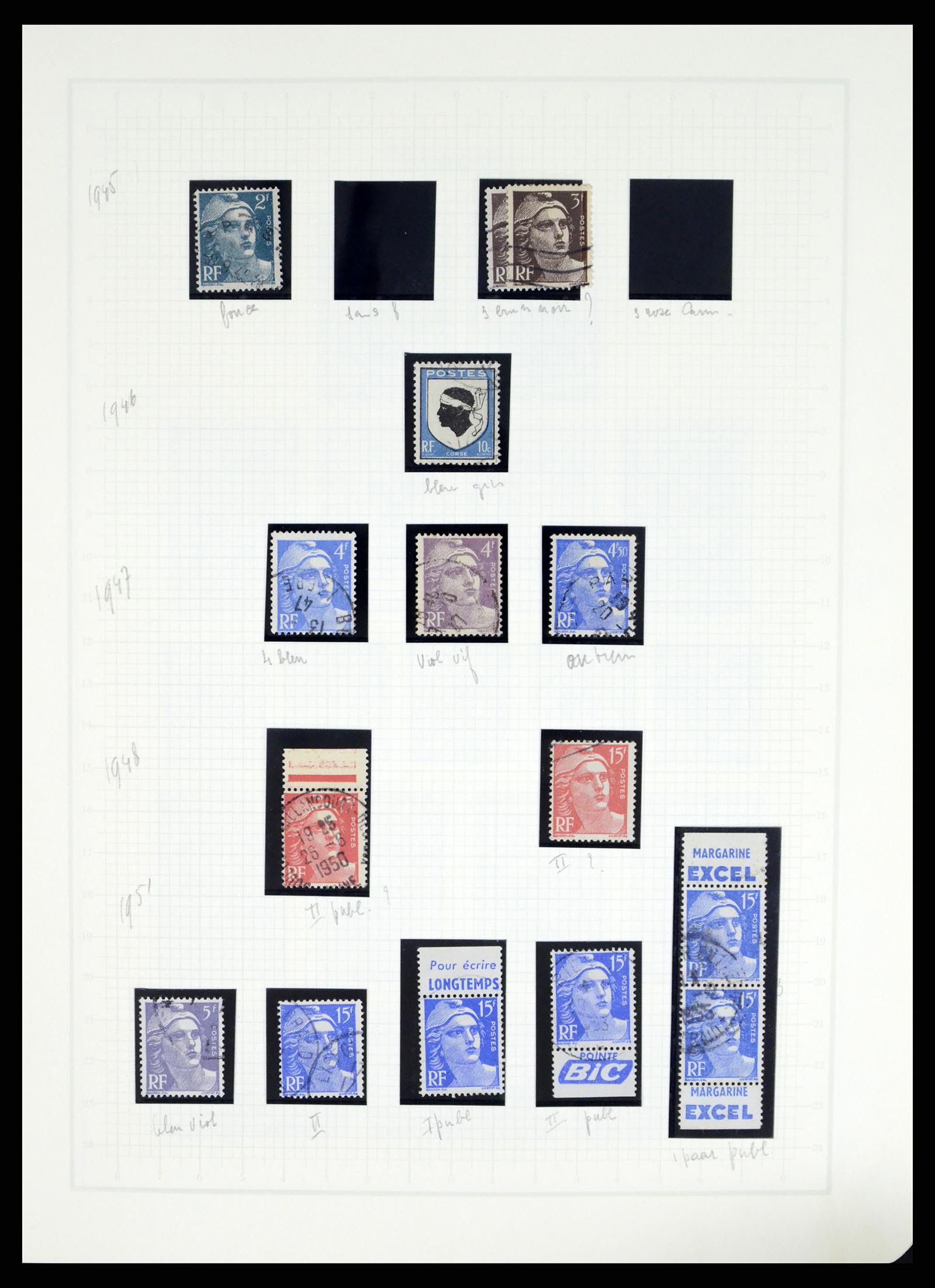 37415 066 - Postzegelverzameling 37415 Frankrijk 1849-2005.