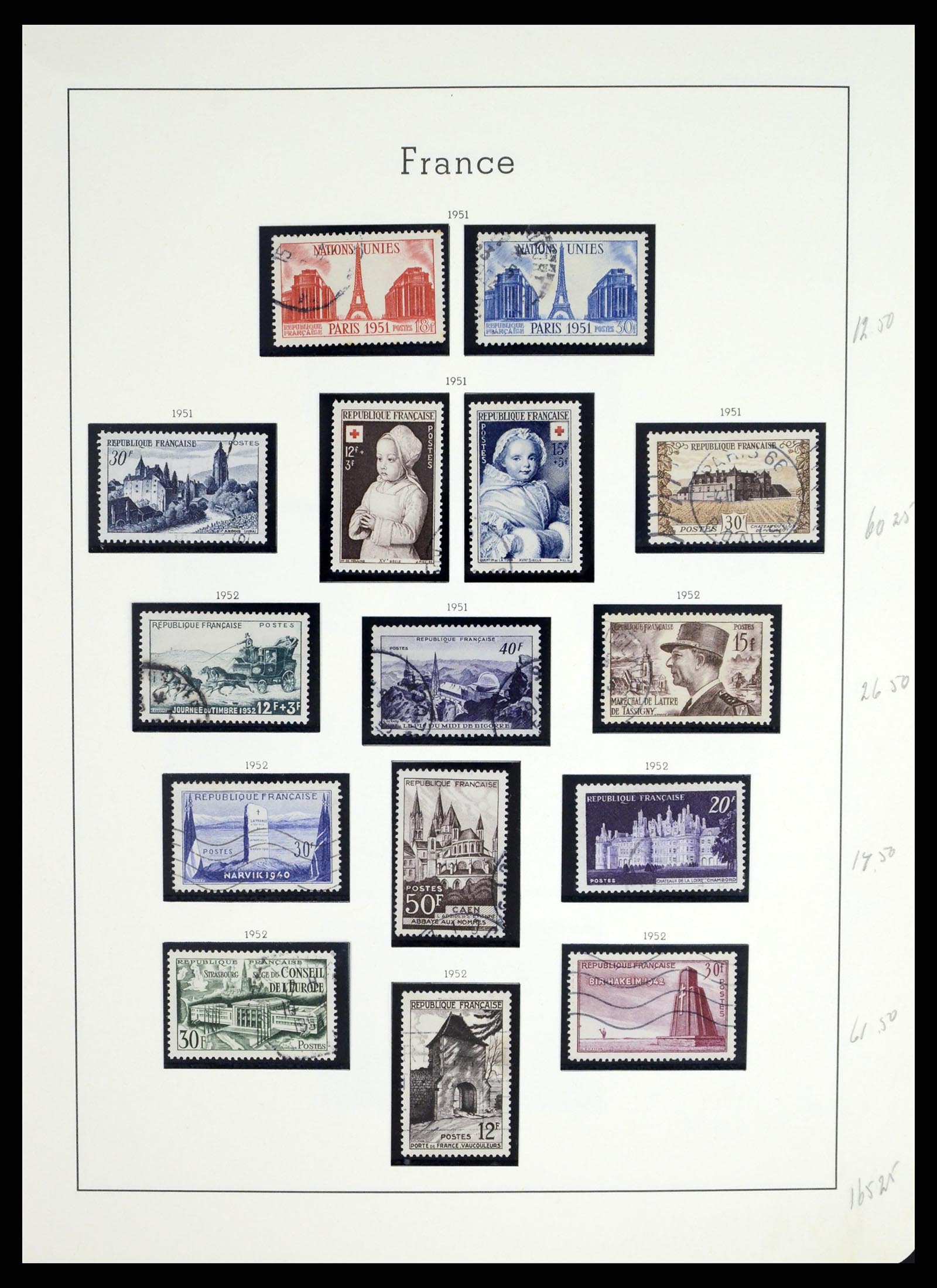 37415 068 - Postzegelverzameling 37415 Frankrijk 1849-2005.