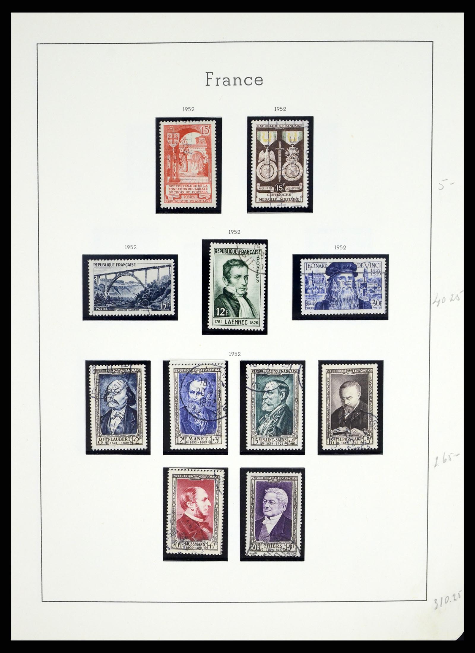 37415 069 - Postzegelverzameling 37415 Frankrijk 1849-2005.