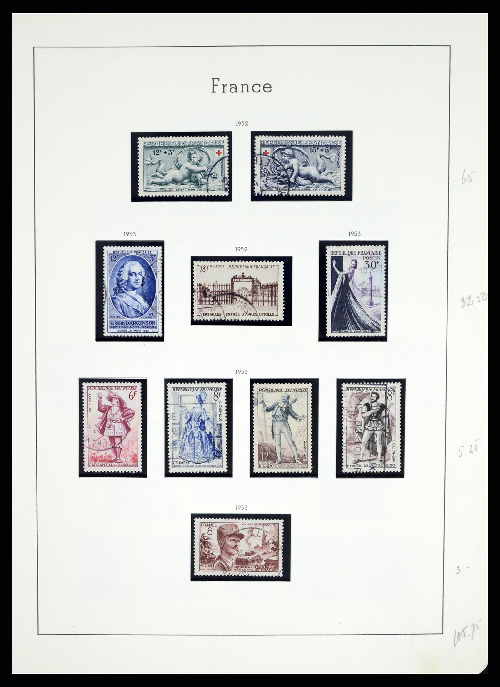37415 070 - Postzegelverzameling 37415 Frankrijk 1849-2005.