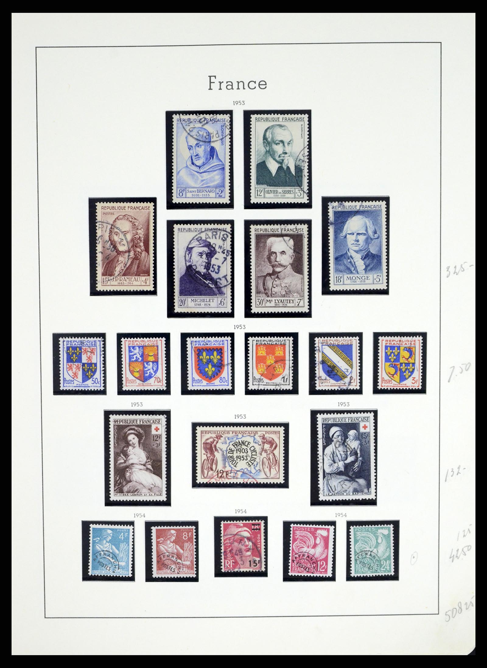 37415 071 - Postzegelverzameling 37415 Frankrijk 1849-2005.