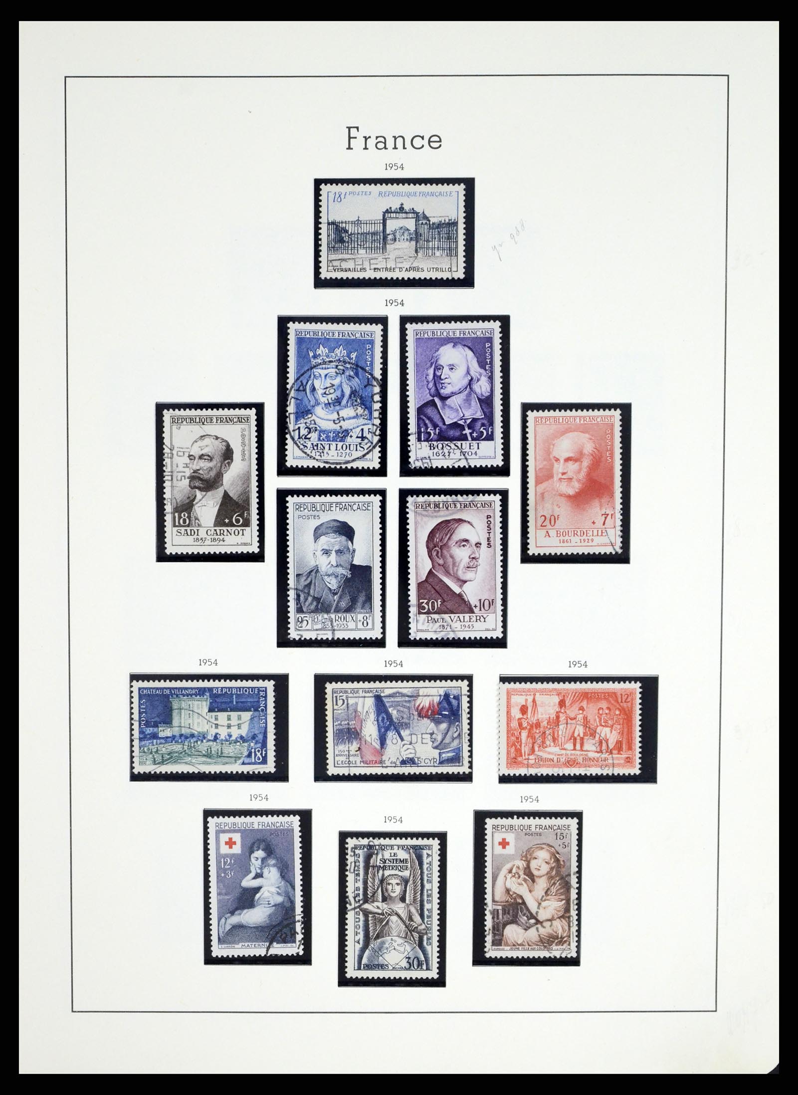 37415 074 - Postzegelverzameling 37415 Frankrijk 1849-2005.